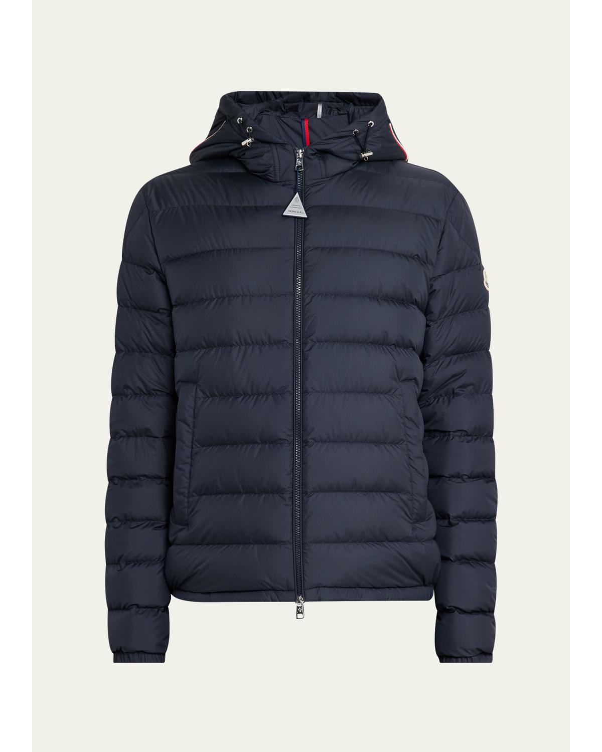 Men's Quilted Full-Zip Hooded Jacket