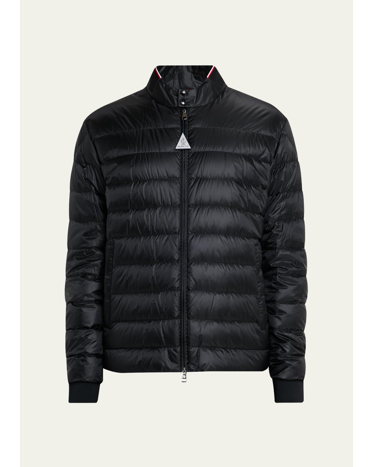 Men's Quilted Nylon Short Down Jacket