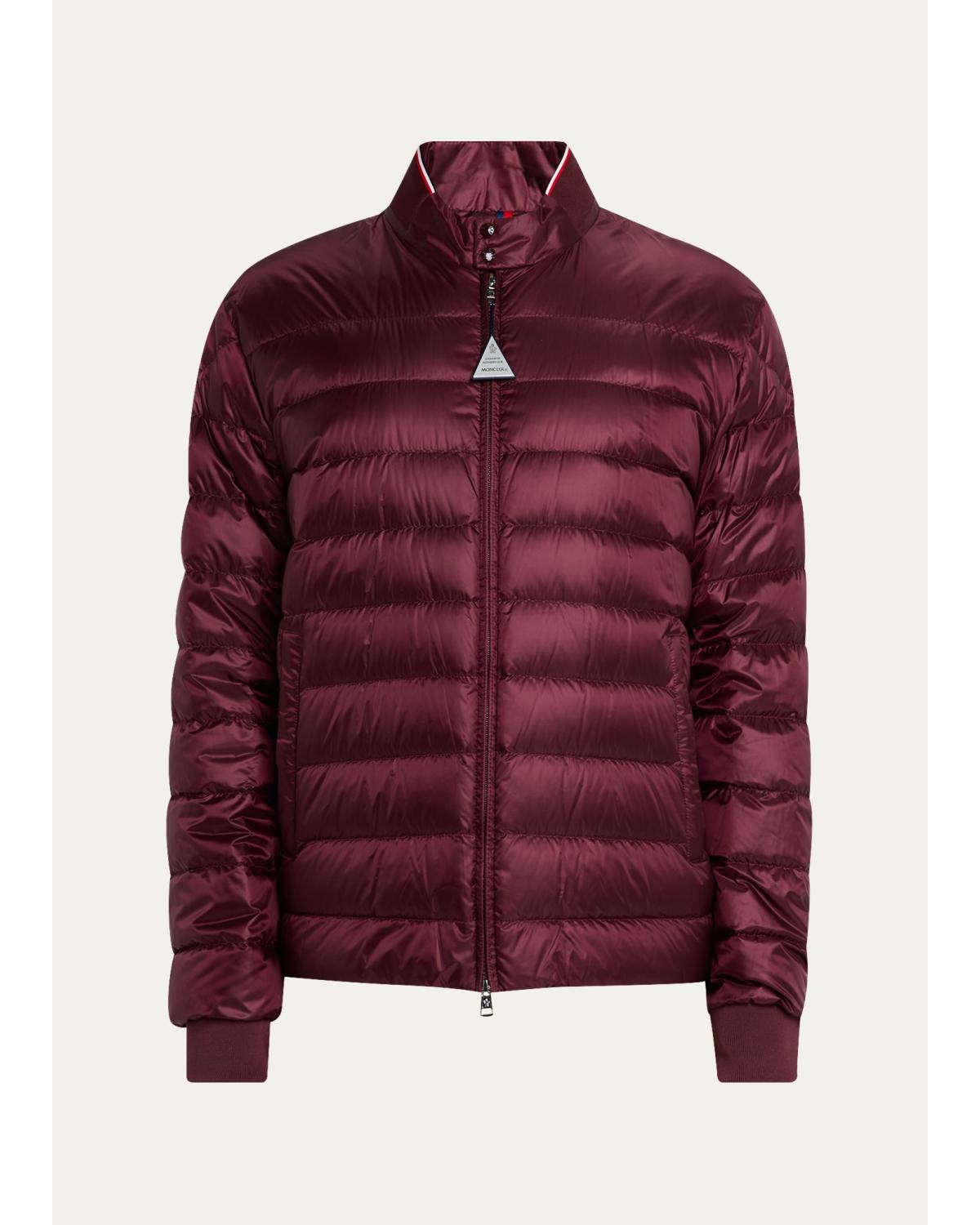 Men's Quilted Nylon Short Down Jacket