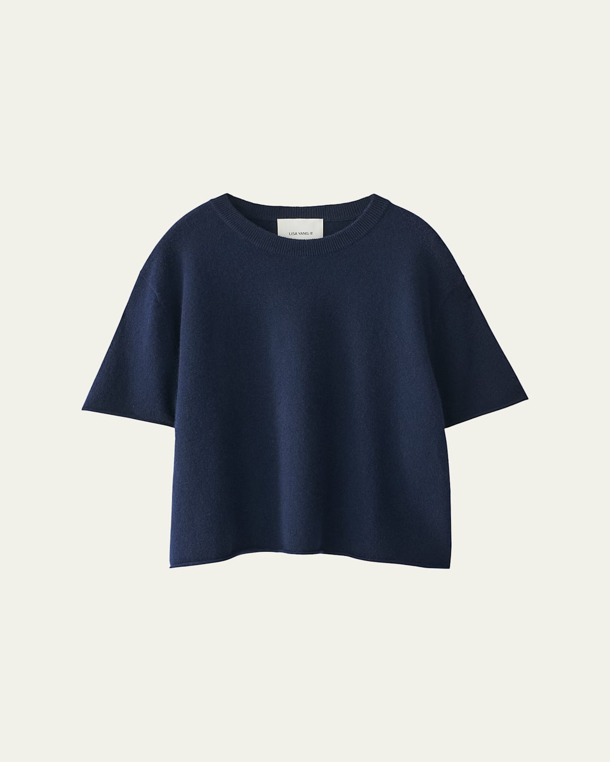 Lisa Yang Cila Short-Sleeve Cashmere T-Shirt