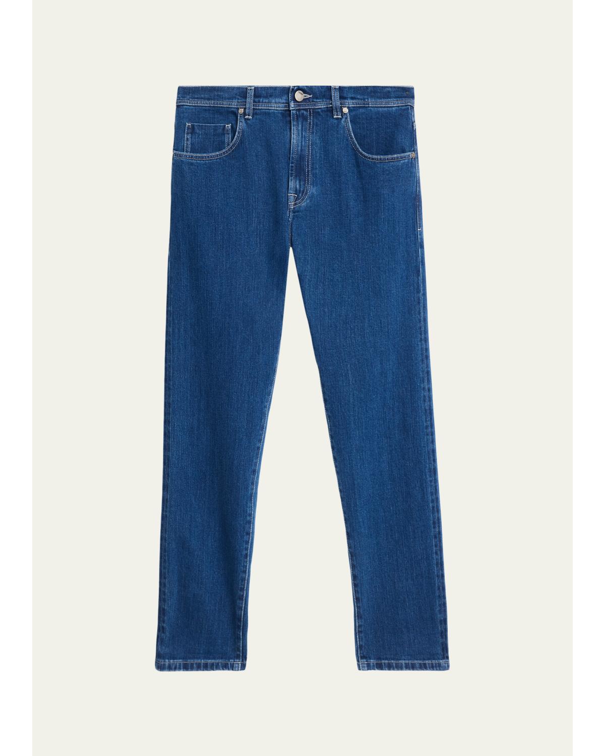 Men'S Dark-Wash Denim Slim