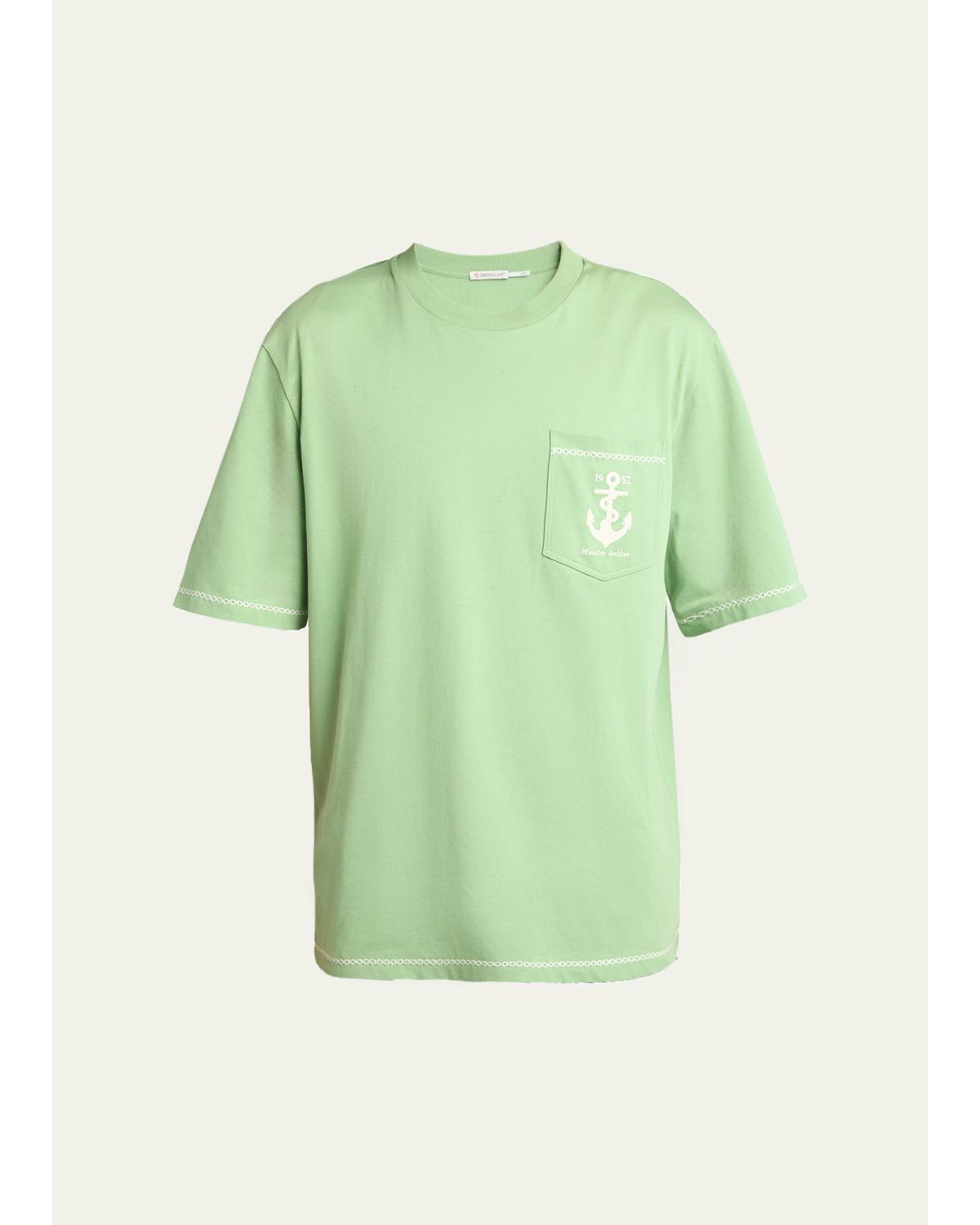Men'S Anchor Cotton Pocket T-Shirt