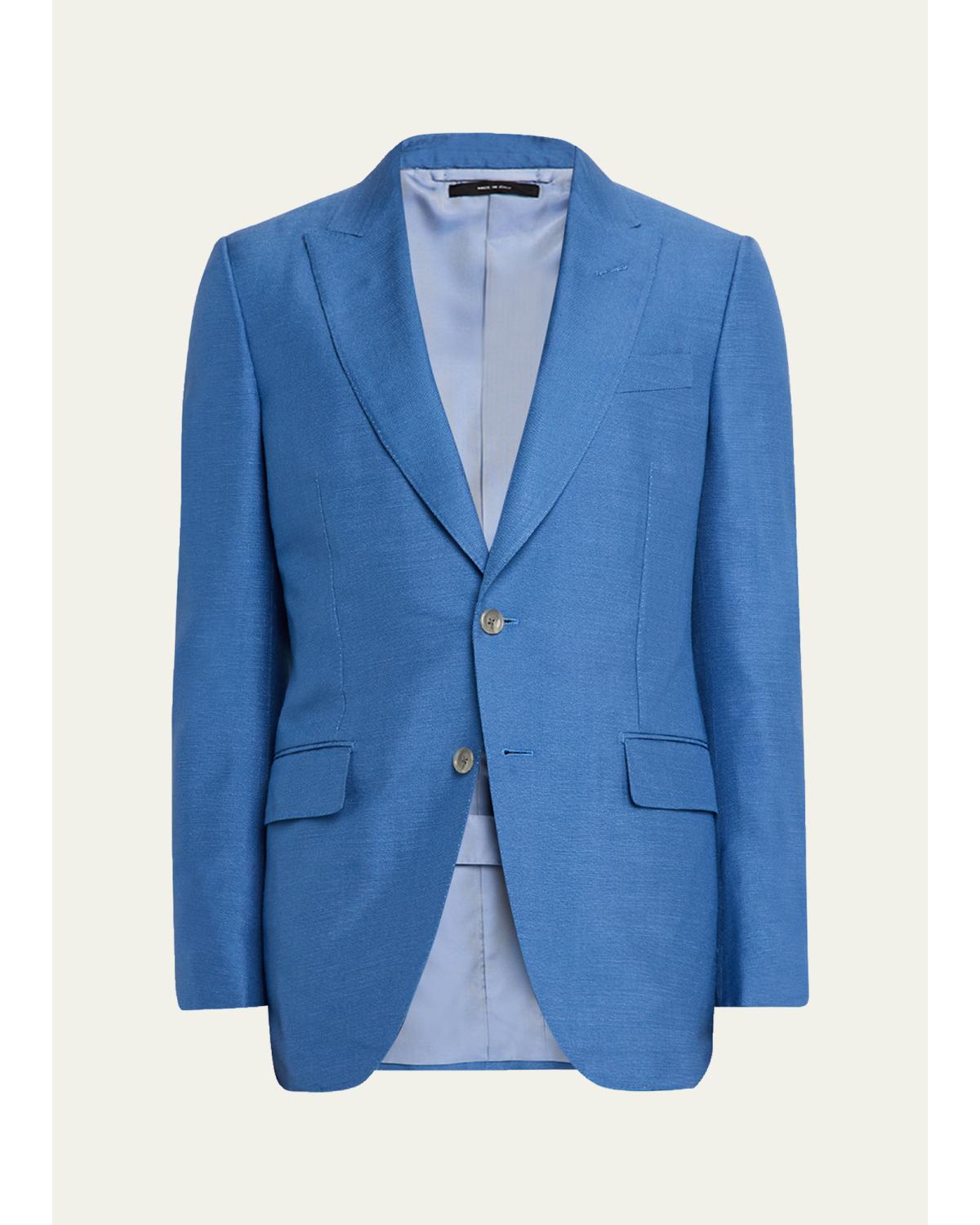 Men'S Peak Lapel Single-Breasted Sport Coat