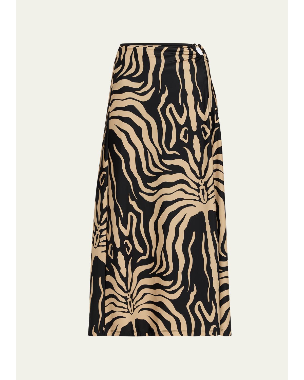 Nuevo Destino Printed Midi Skirt