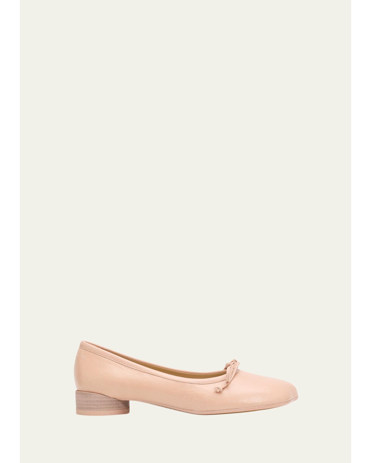 Anatomic Leather Ballerina Pumps