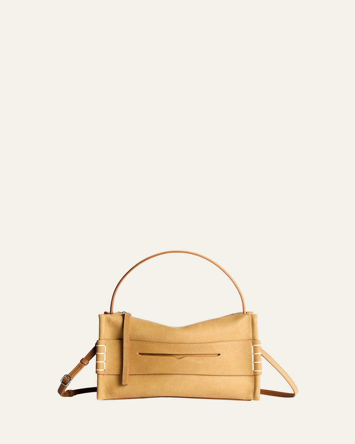 JW Anderson Loafer Suede Penny Keeper Crossbody Bag