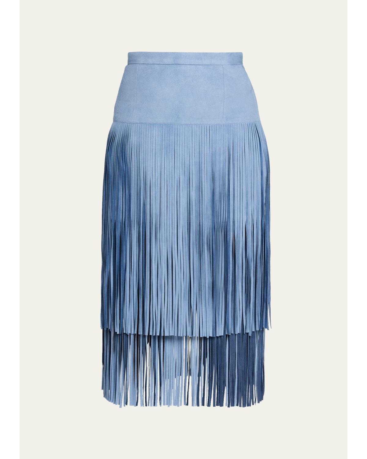 Tiered Fringe Midi
