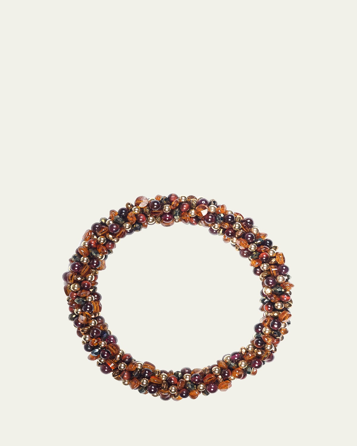 Meredith Frederick 14K Yellow Gold Freshwater Pearl and Hessonite Isabel Bracelet