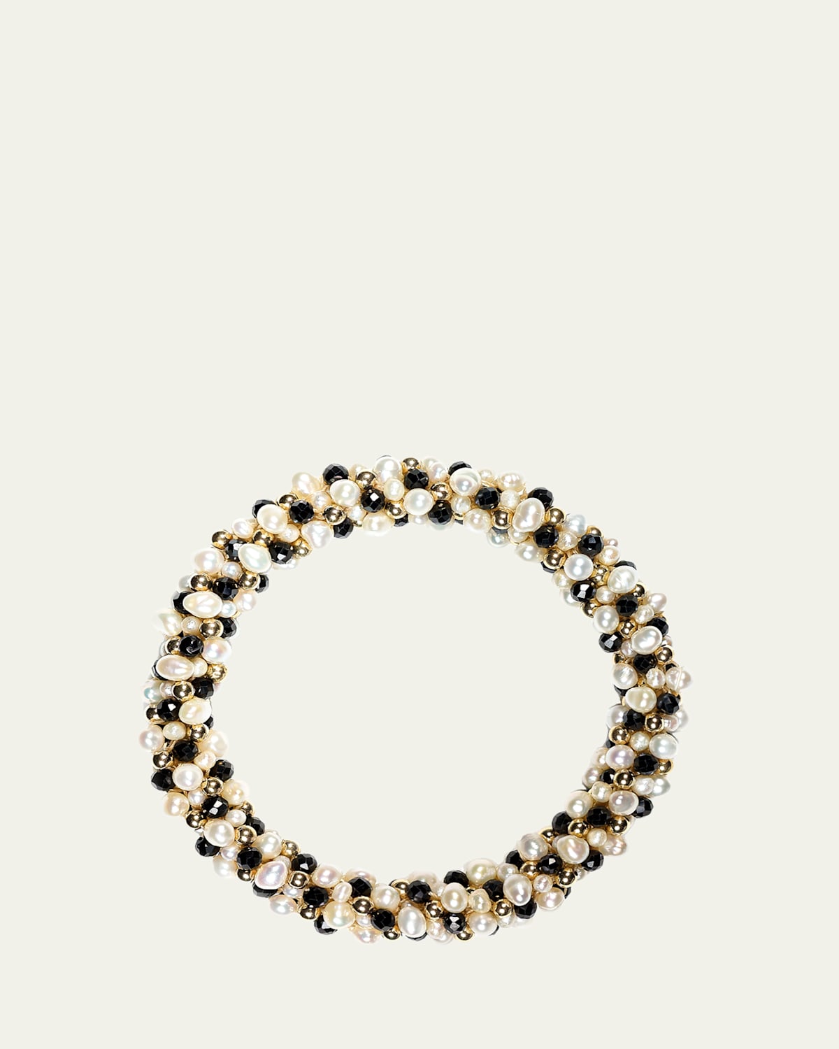 Meredith Frederick 14K Yellow Gold Freshwater Pearl and Spinel Bracelet