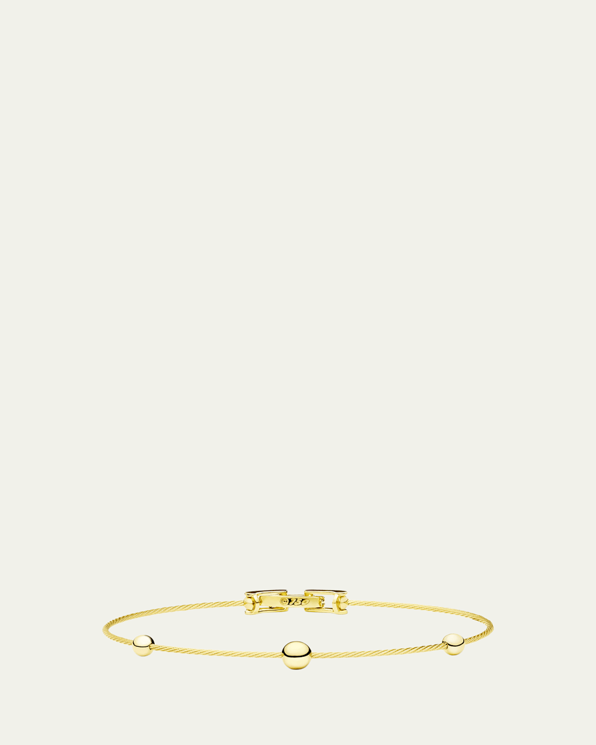 Paul Morelli 18K Yellow Gold Unity 3 Sphere Rope Bracelet