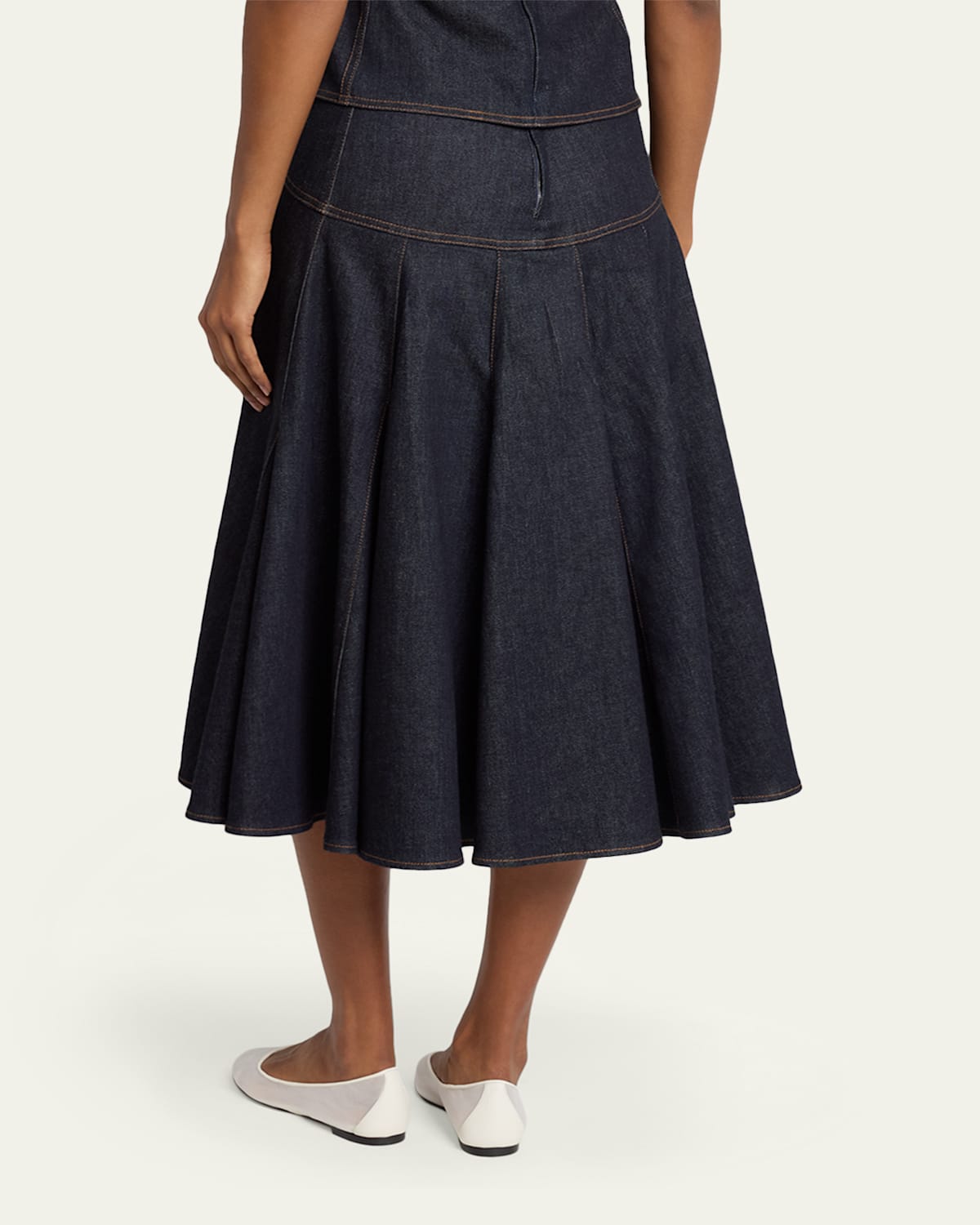 Denim Midi Skirt