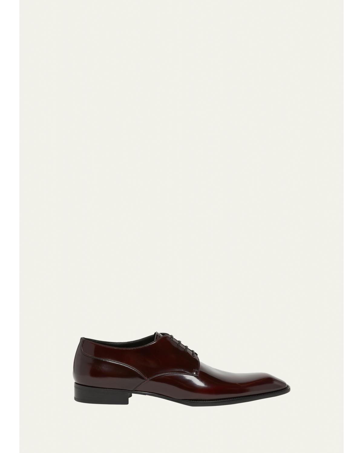 Men'S Stanton Glazed Leather Derby Shoes