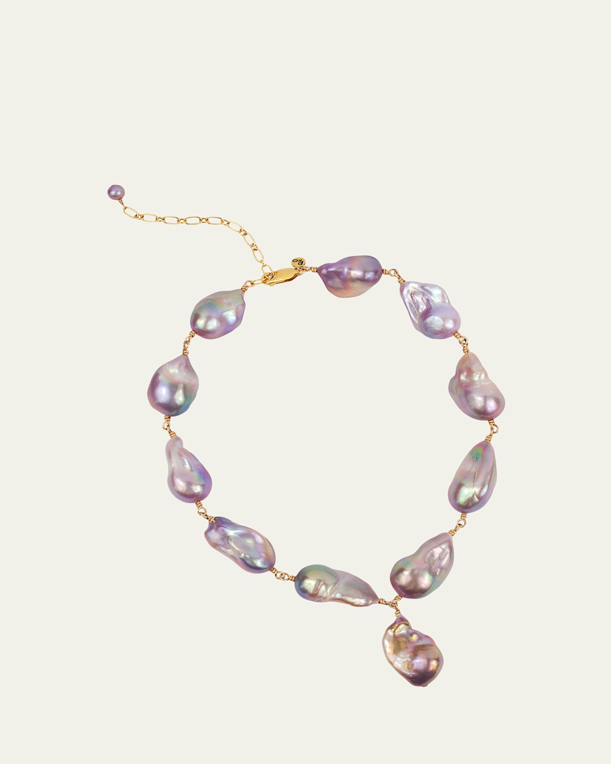 Presley Oldham Blossom Necklace with Pearls