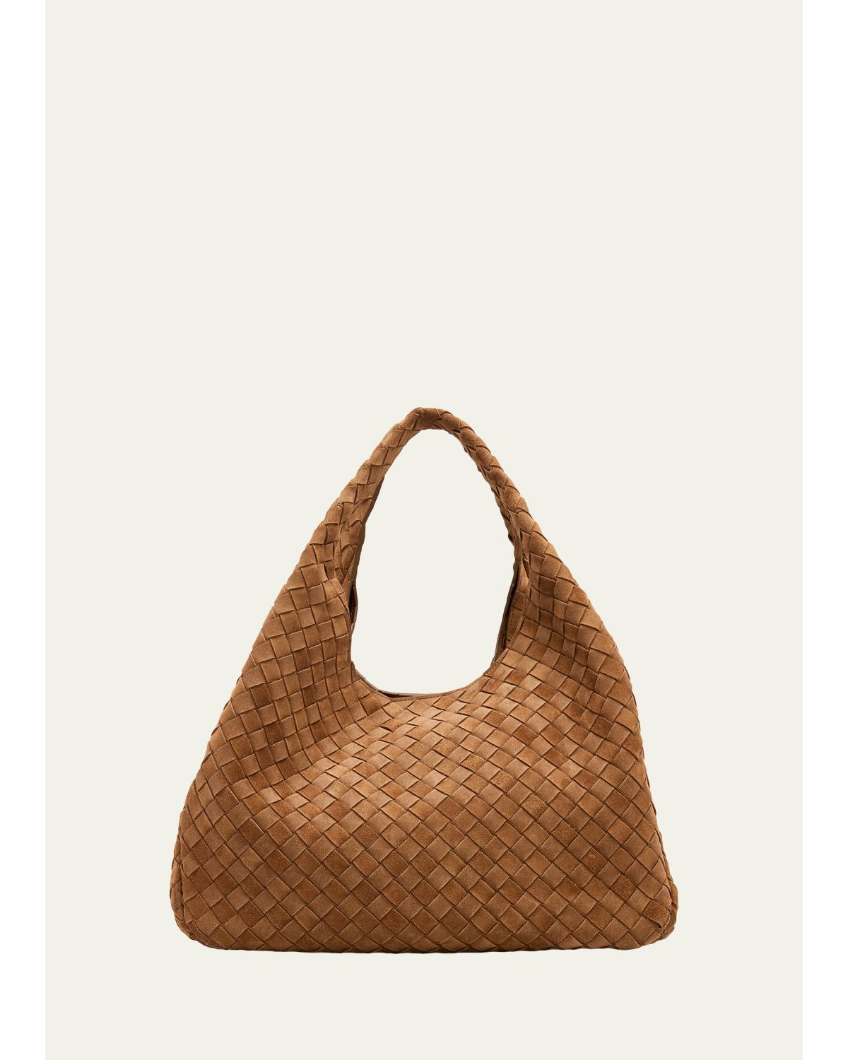 Campana Large Suede Shoulder Bag
