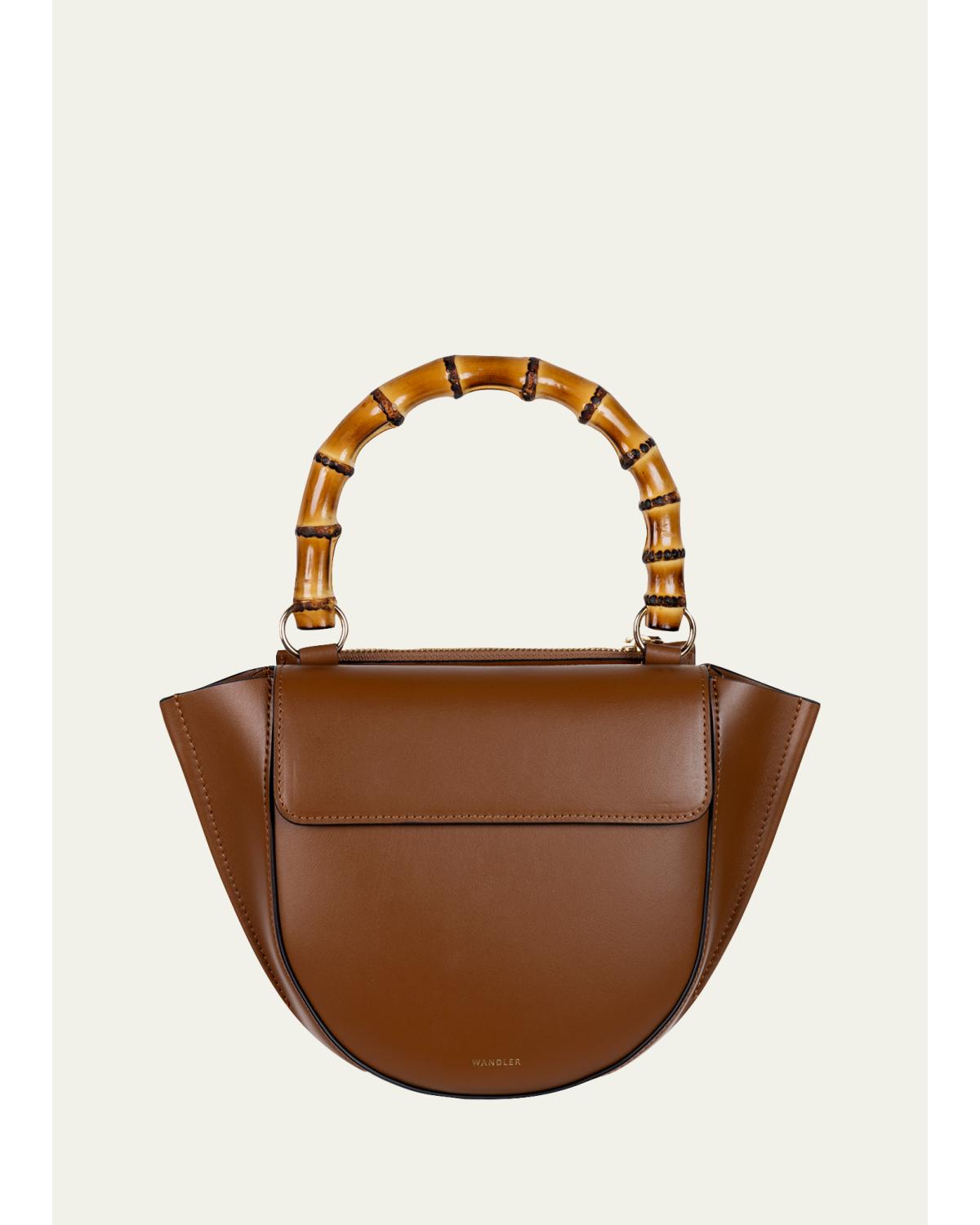 Hortensia Mini Leather Top-Handle Bag