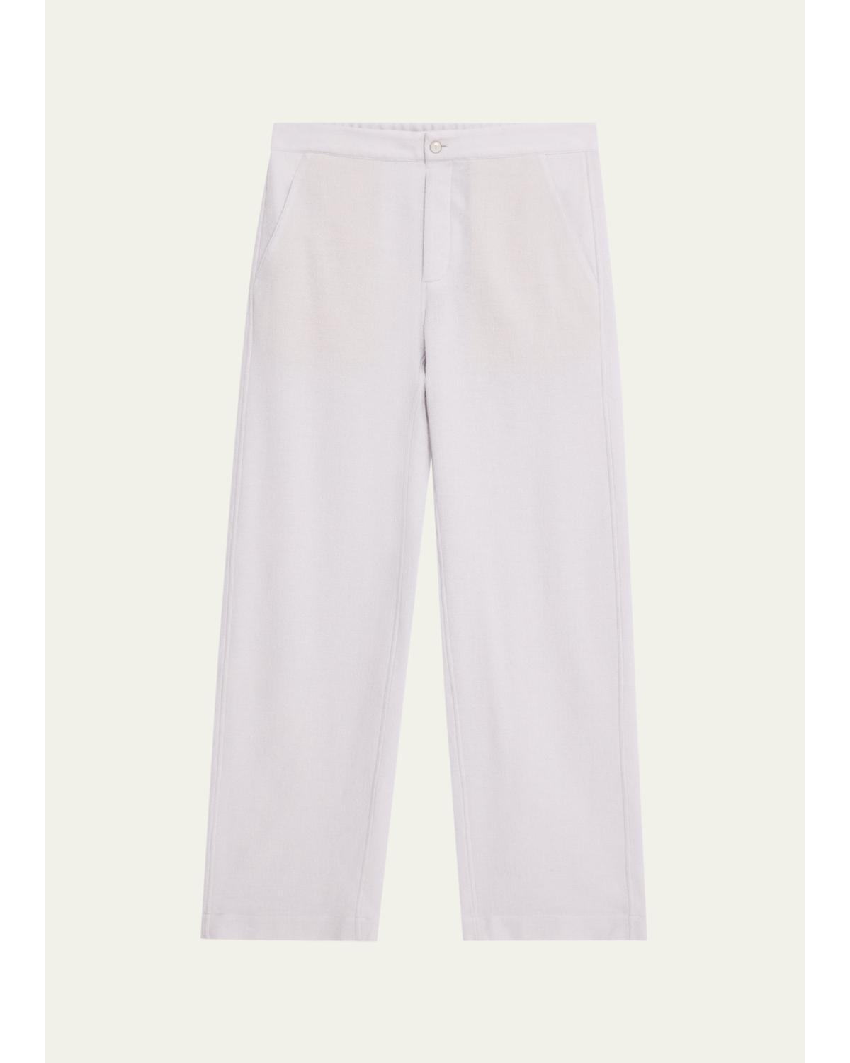 Men'S Cashmere Straight-Leg Pants