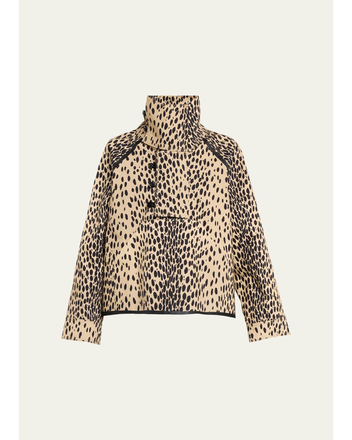 Spotted Cotton Fisherman Coat