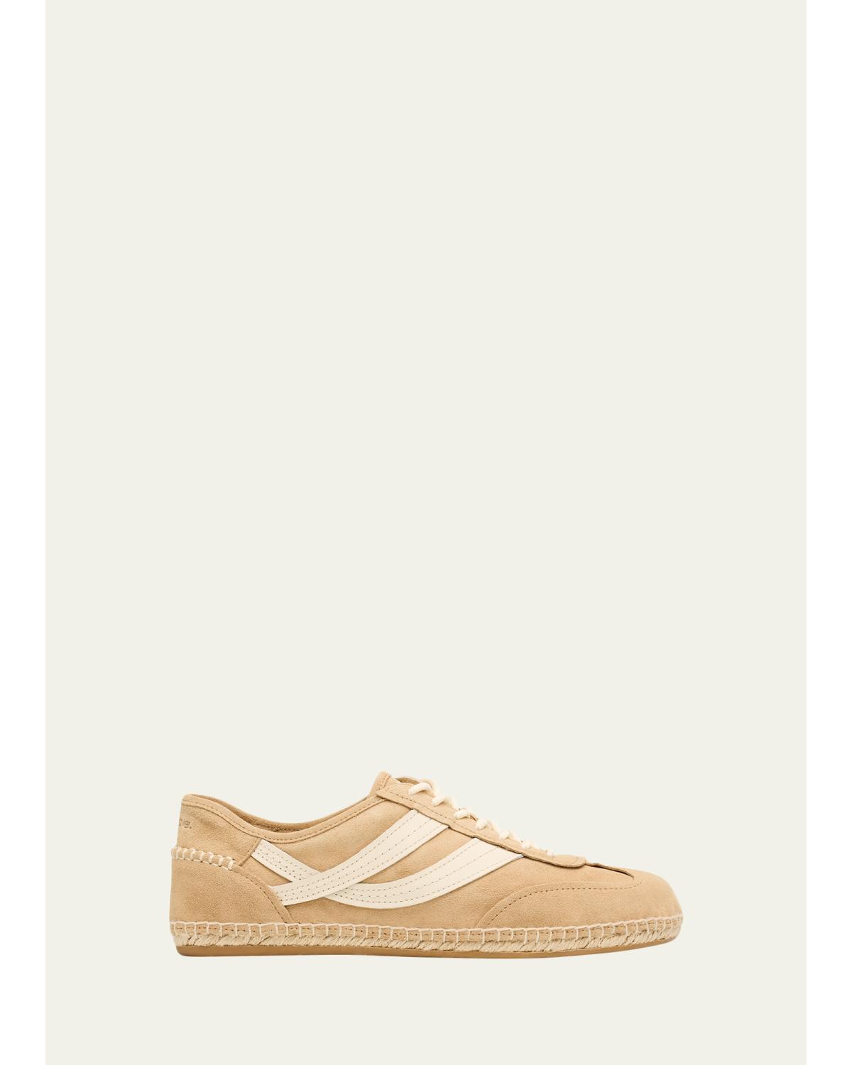 Oasis Mixed Leather Espadrille Sneakers