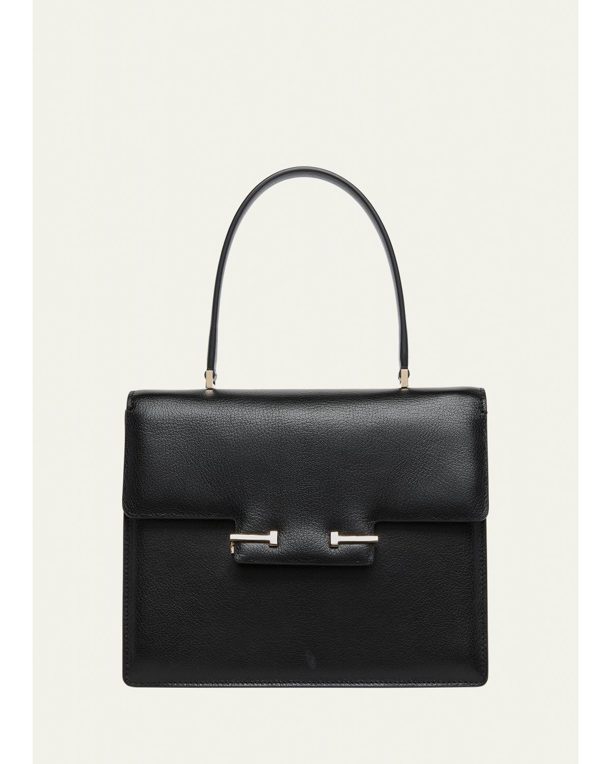 Aube Small Leather Top-Handle Bag