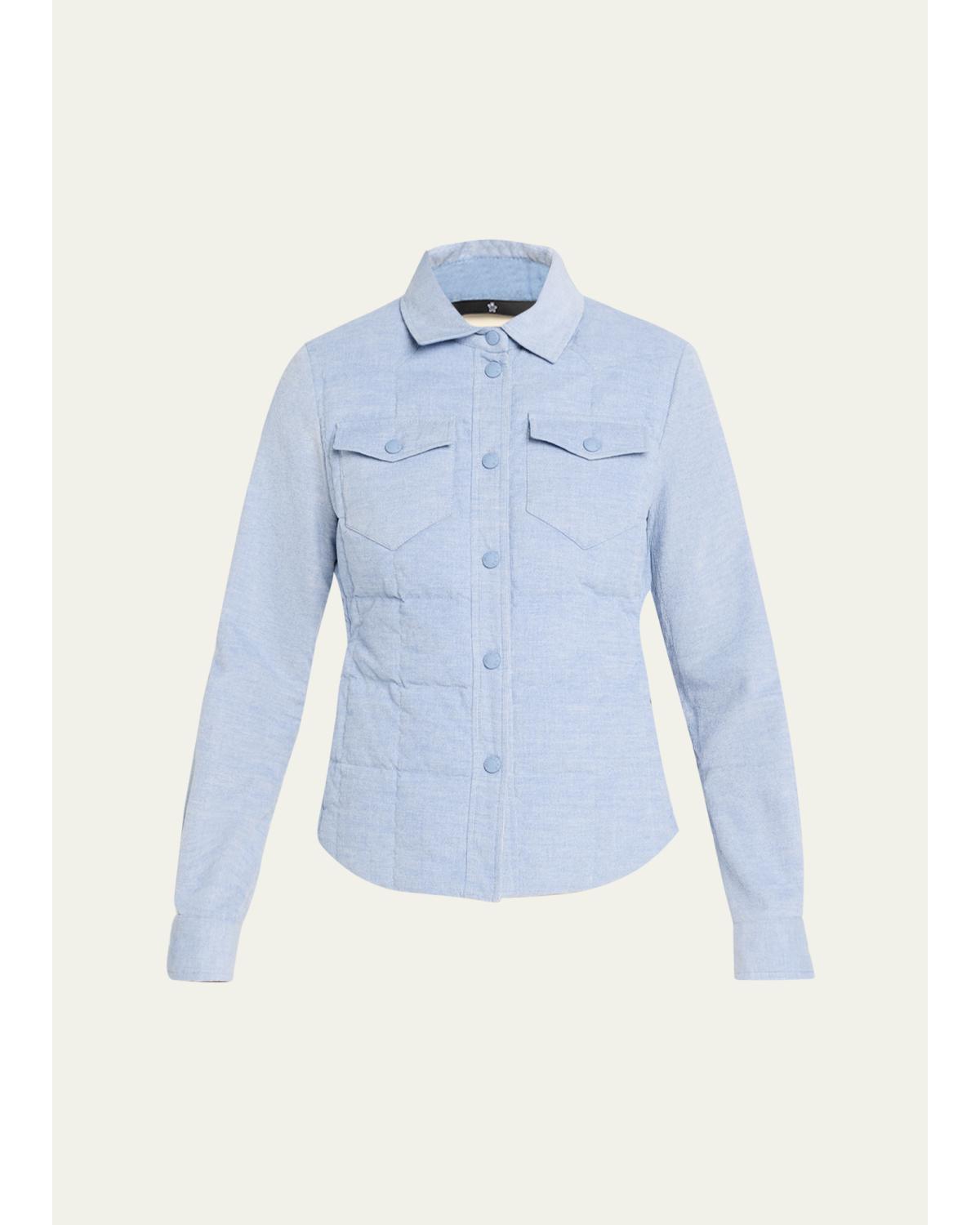 Nangy Corduroy Down Shirt Jacket