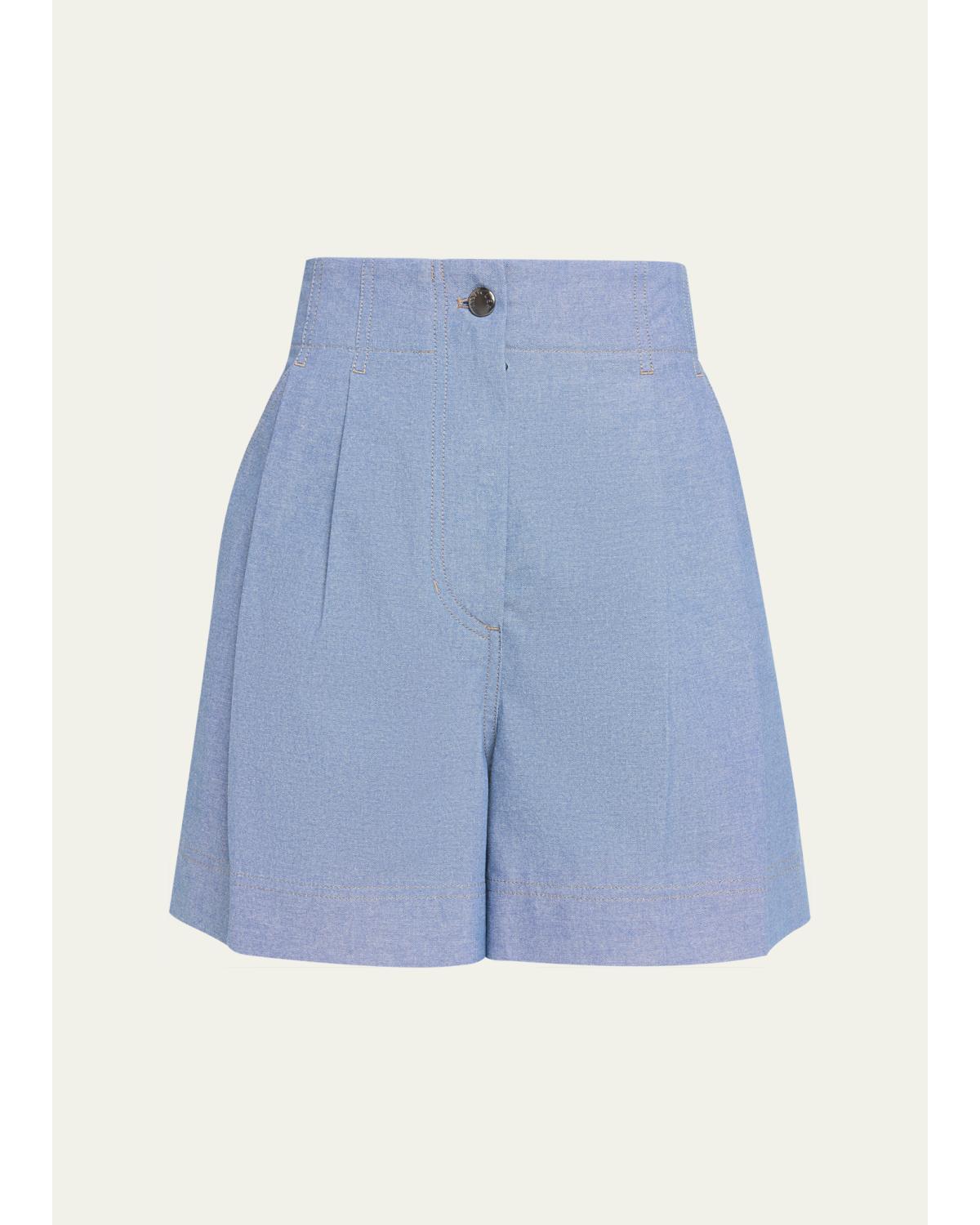 Chambray Shorts