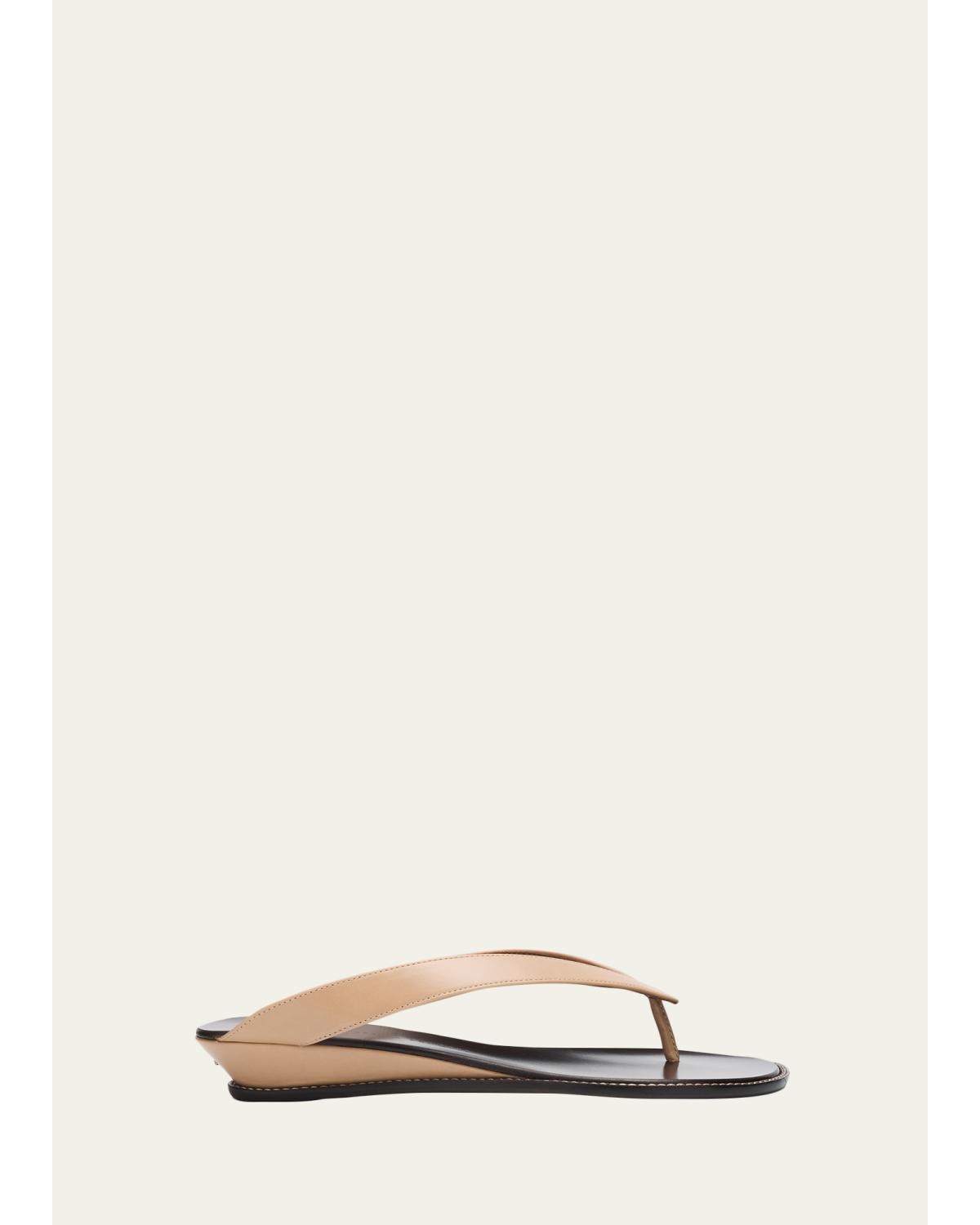 25Mm Amelia Leather Thong Sandals