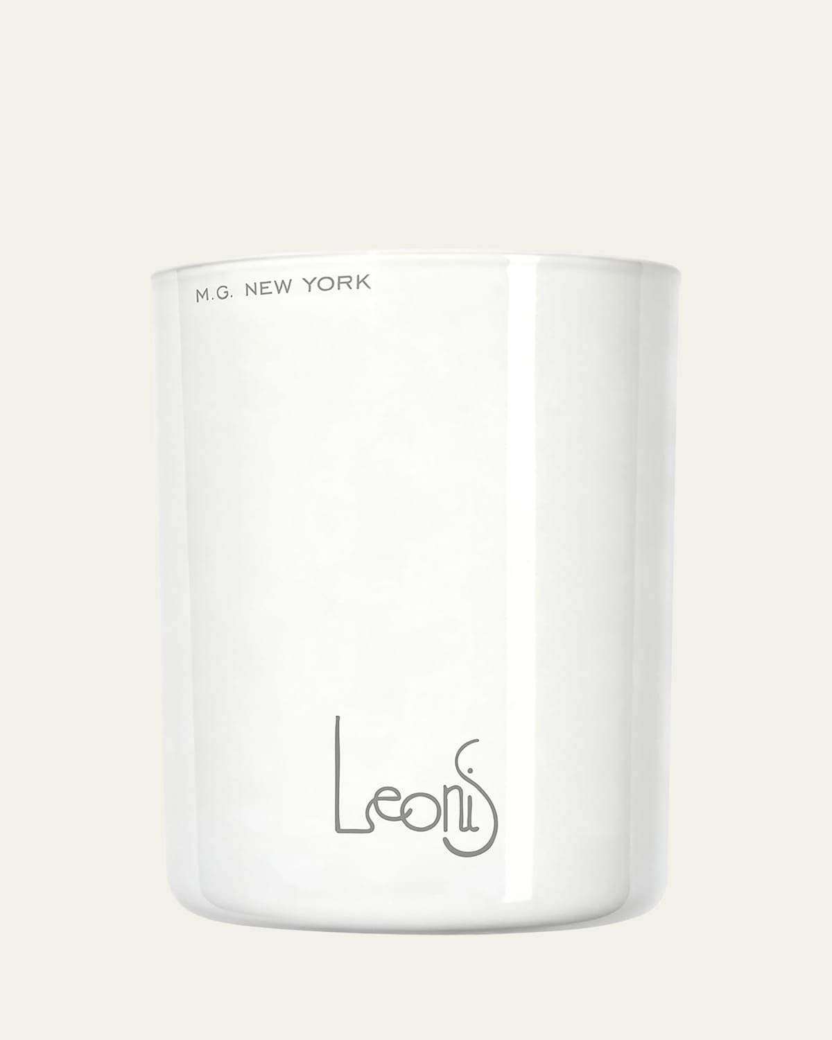 Madame Grey Leonis Zodiac Candle, 6.7 Oz. In White