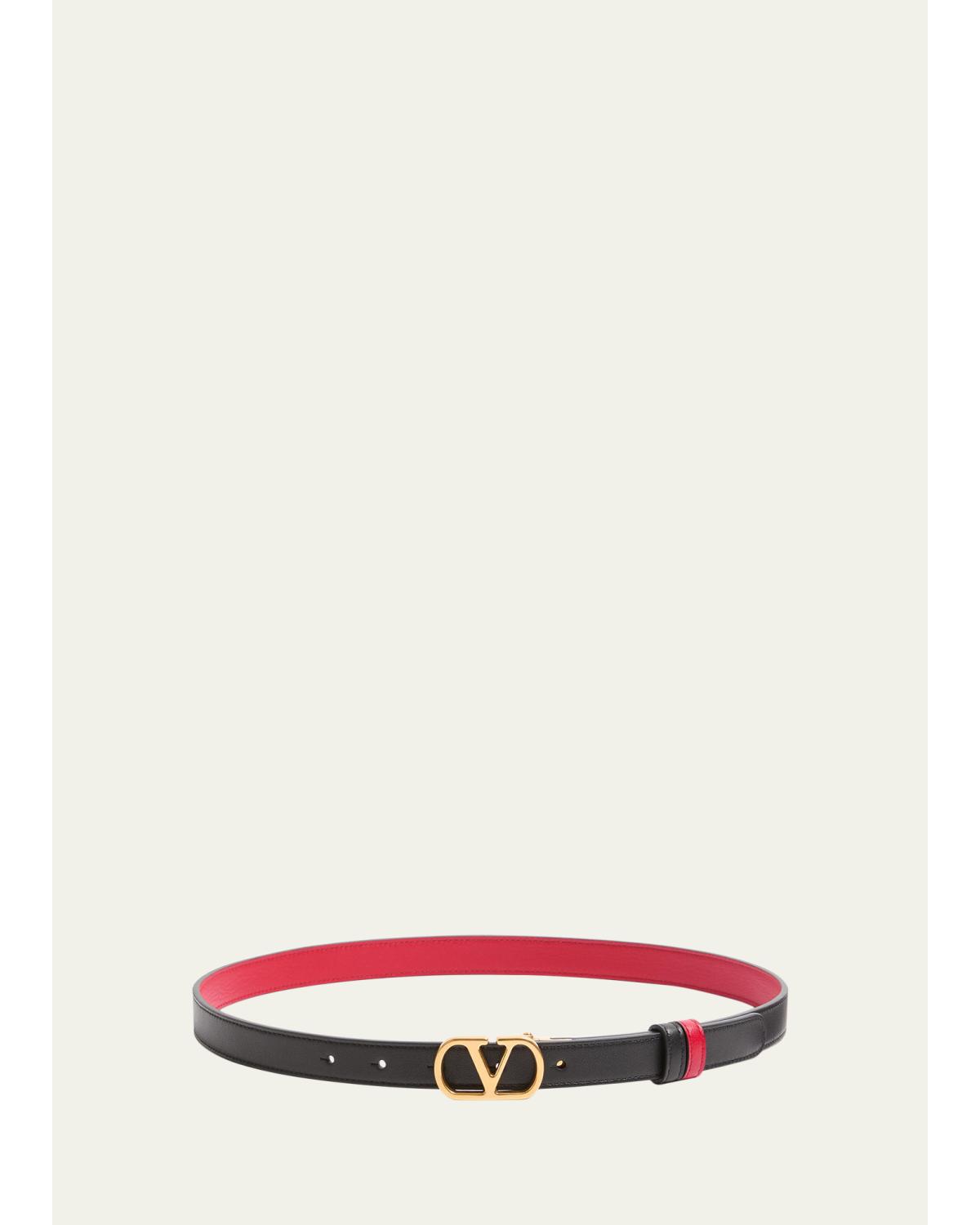 VLogo Signature Reversible Calfskin Belt, 30mm