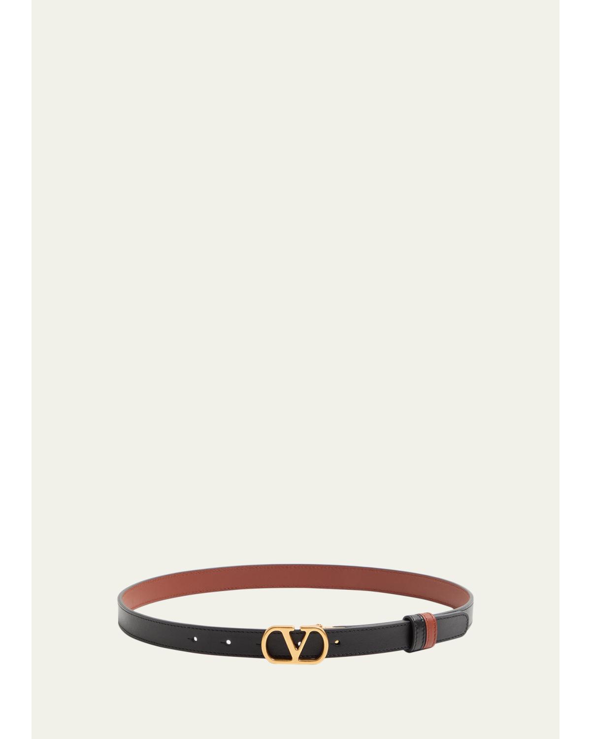 VLogo Signature Reversible Calfskin Belt, 20mm