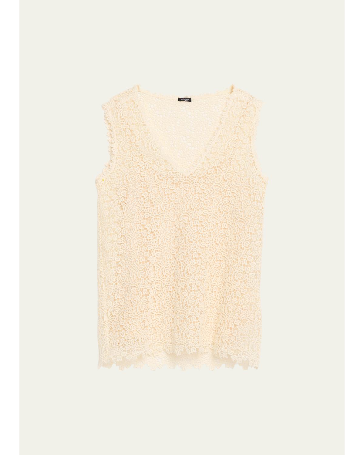 Cotton Macrame Tank Top