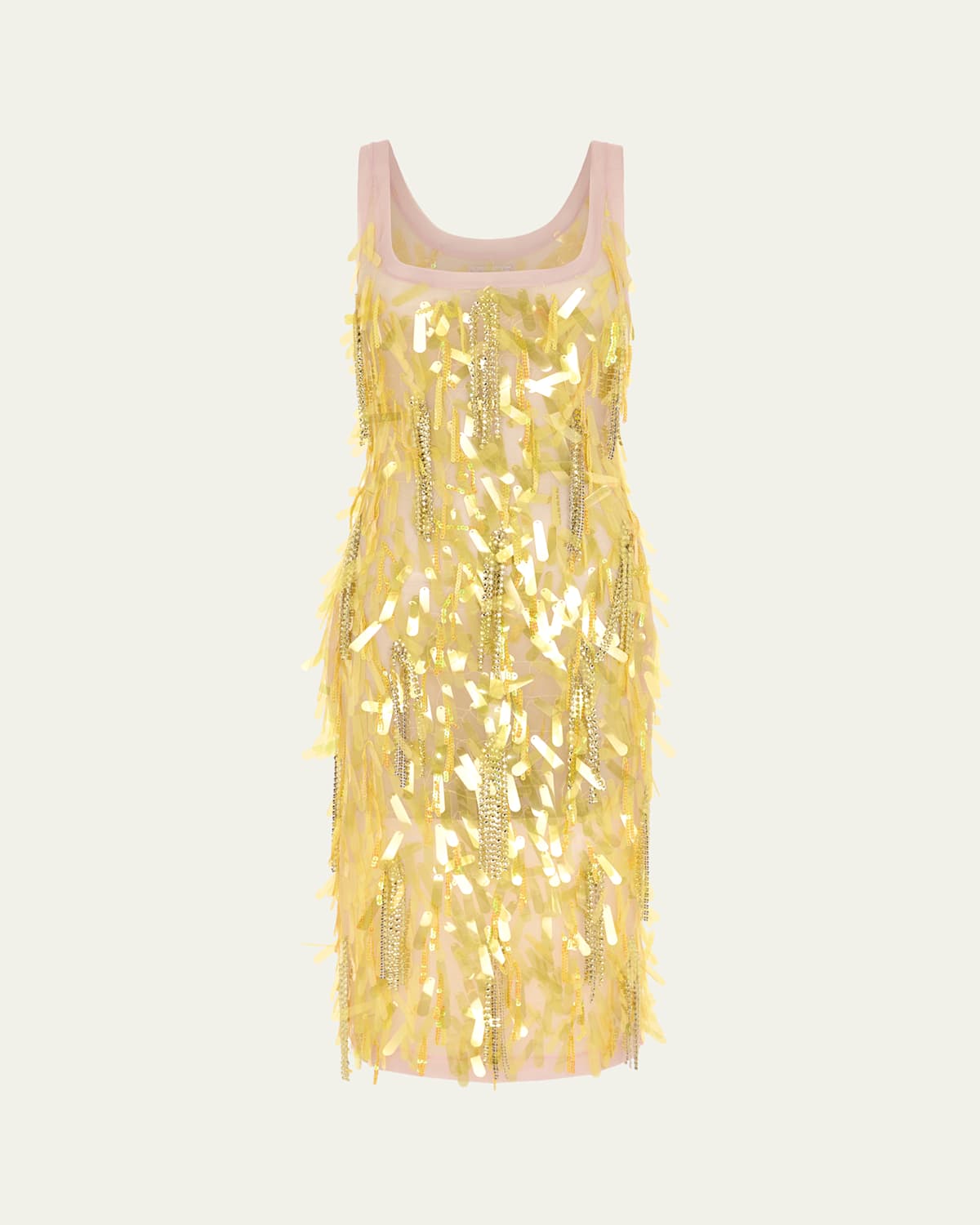 16ARLINGTON Shani Embellished Mesh Midi Dress
