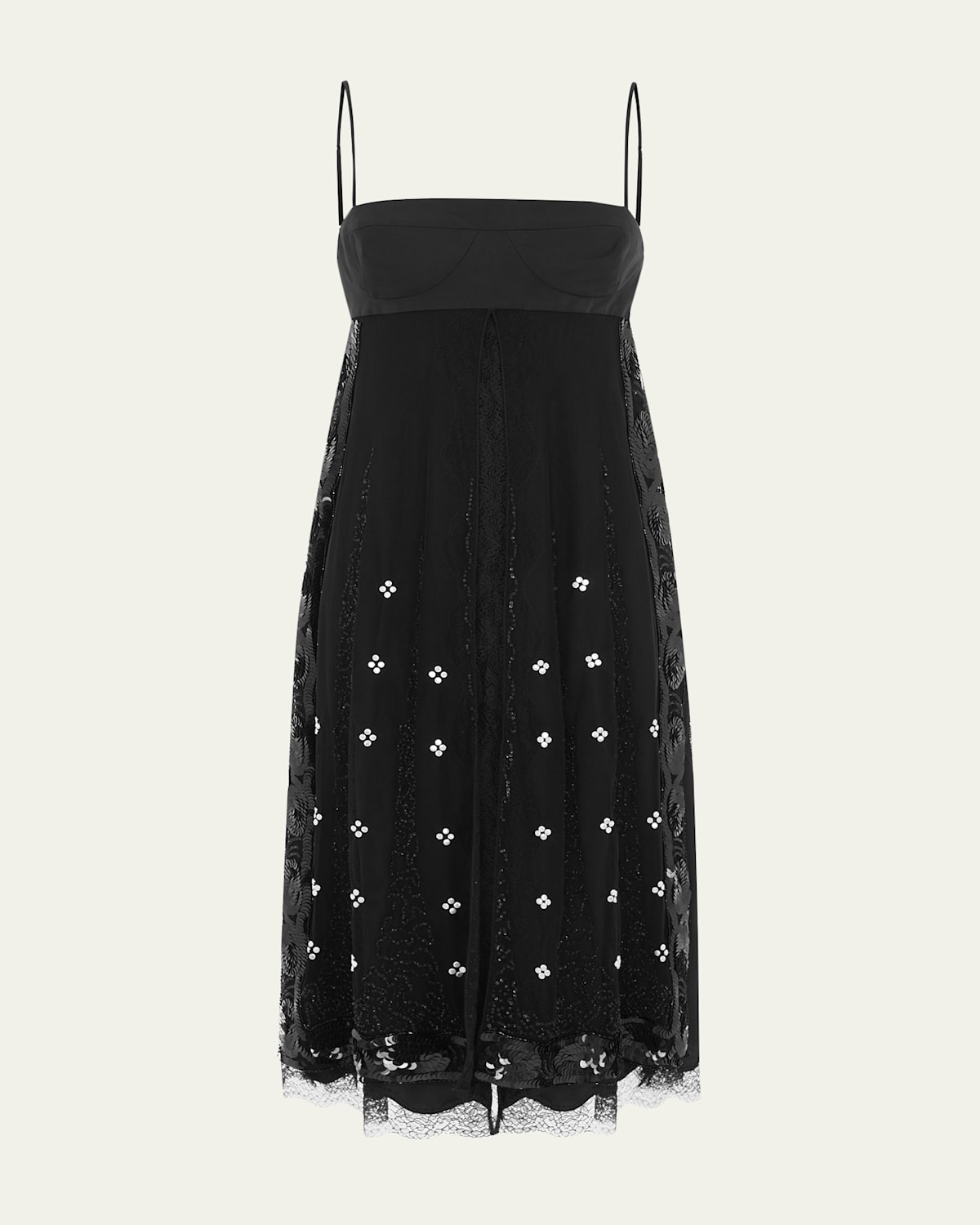 16Arlington Dorit Lace-Trim Silk Midi Dress | Thumbnail 4 16Arlington Dorit Lace-Trim Silk Midi Dress | Thumbnail 4