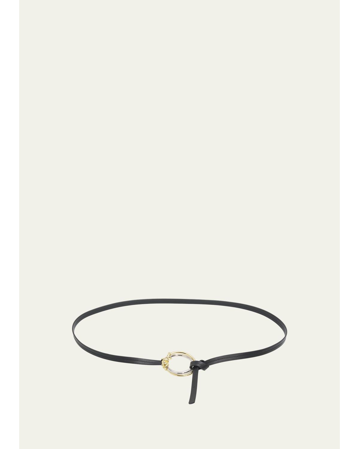 Knot Ring Leather Belt