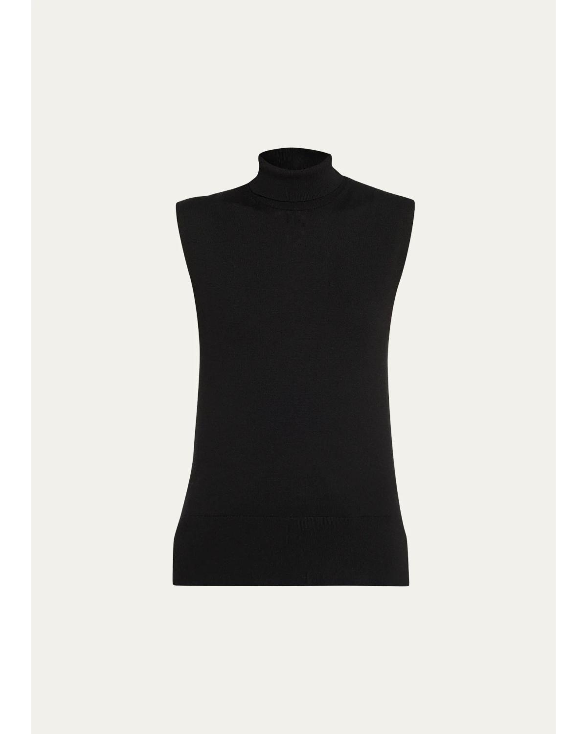 Sleeveless Turtleneck Sweater