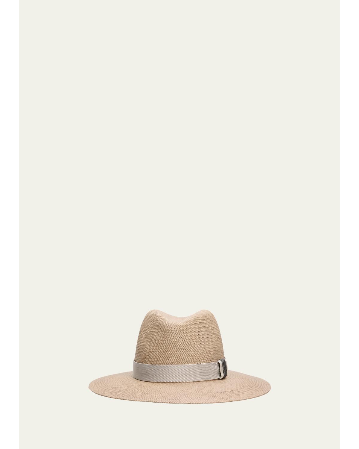 Straw Fedora with Monili Band