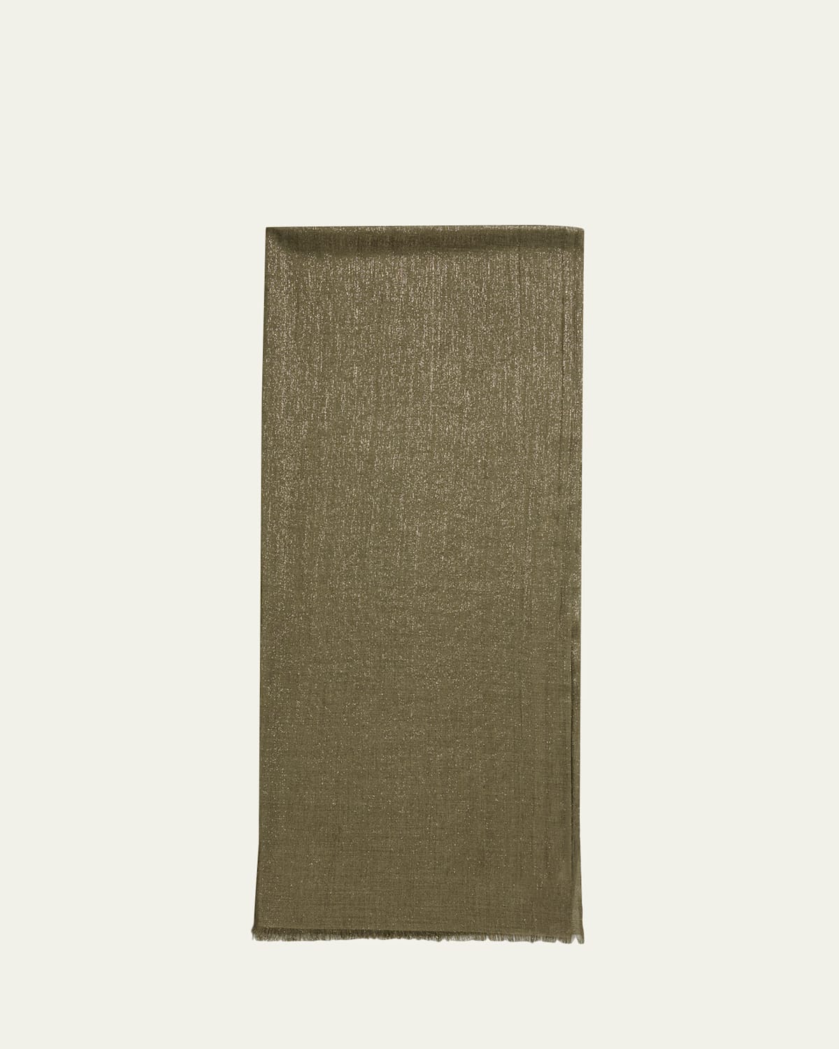Brunello Cucinelli Sparkling Cashmere & Silk Scarf In Green