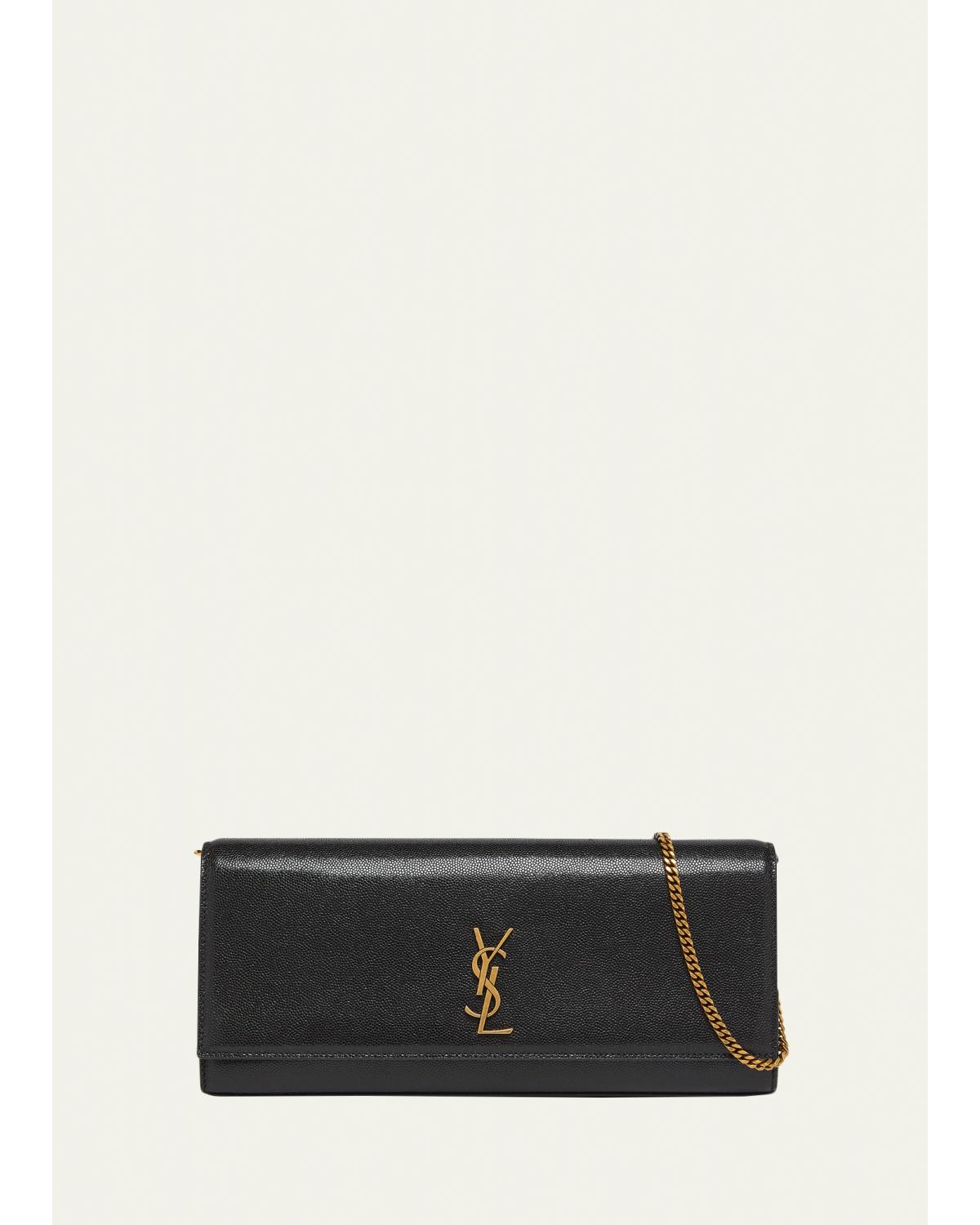 Kate YSL Pebbled Leather Clutch Bag