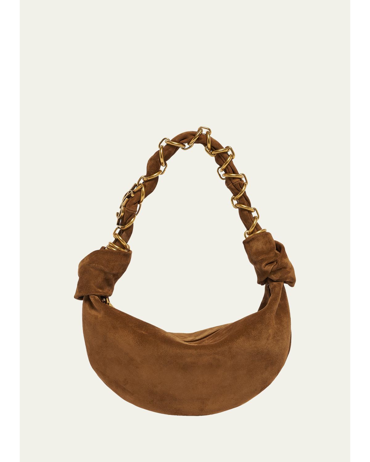 Amalia Mini YSL Suede Hobo Bag