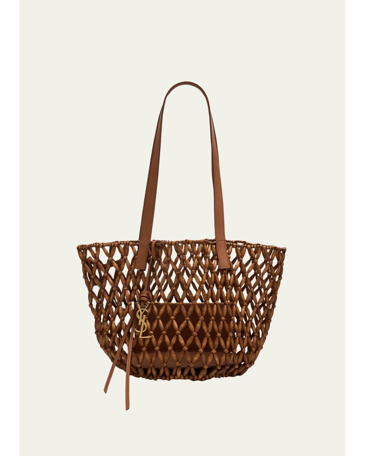 Panier Small Open-Work Bead Shoulder Bag