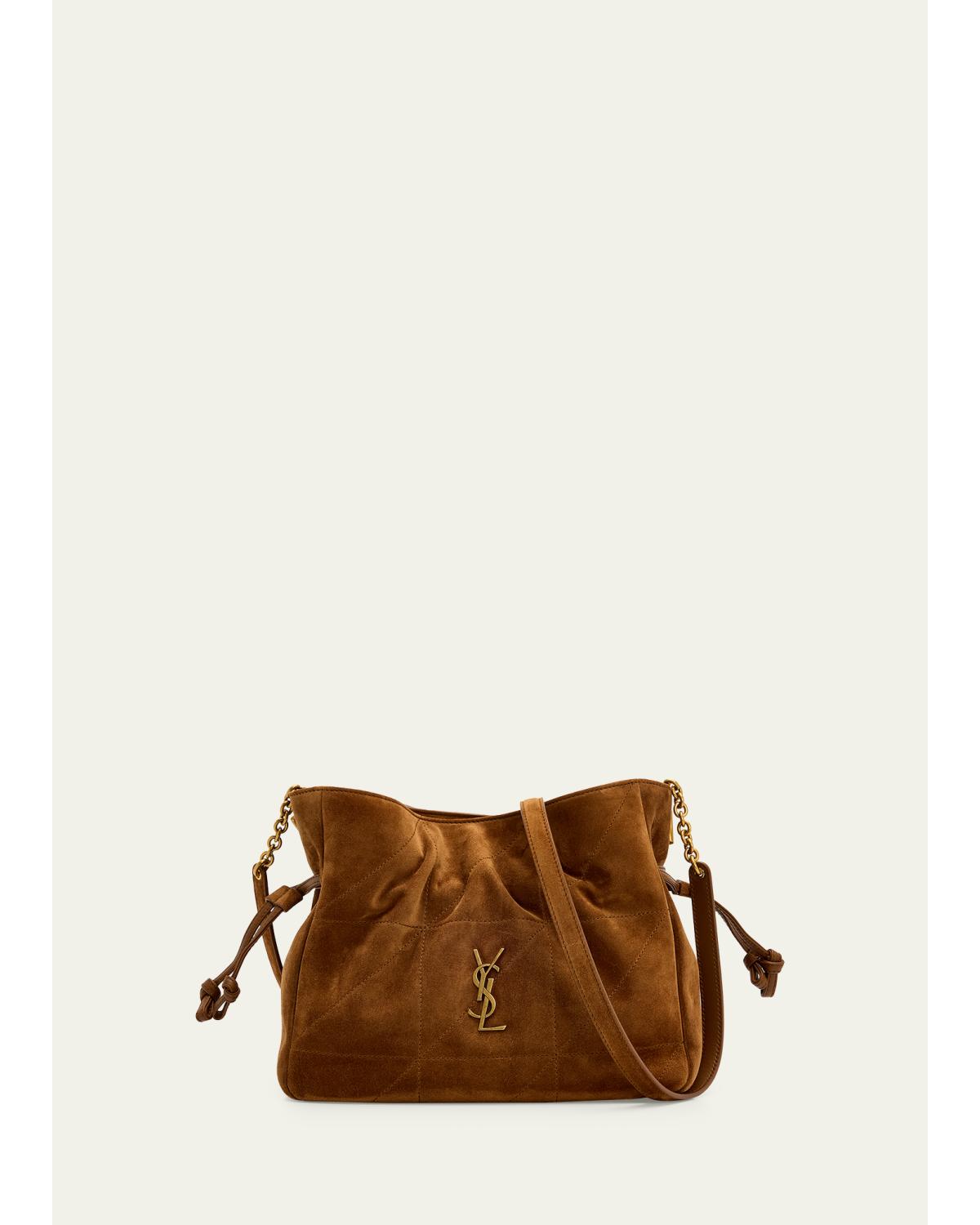 Jamie YSL Quilted Suede Shoulder Bag