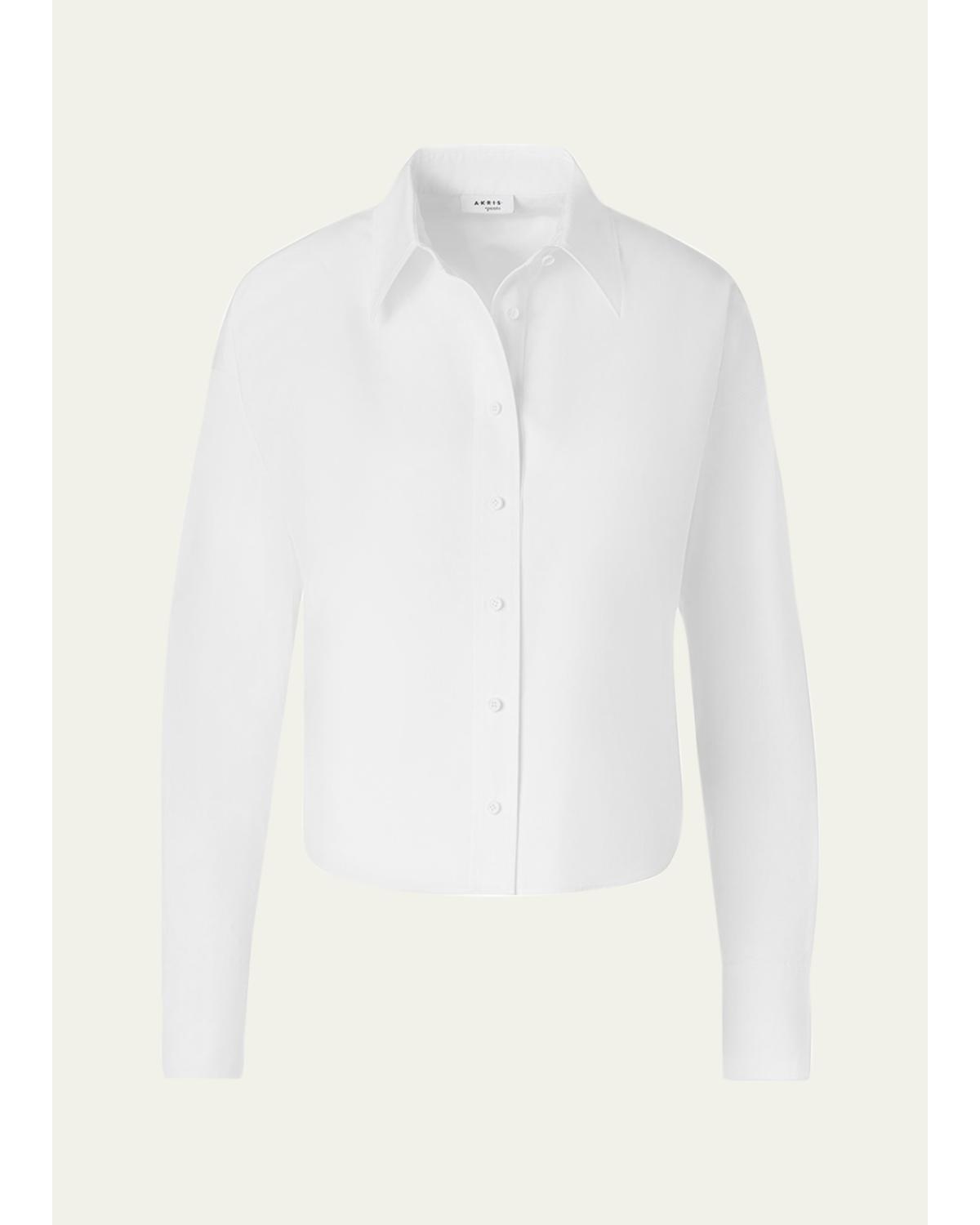 Cotton Poplin Button-Down Shirt