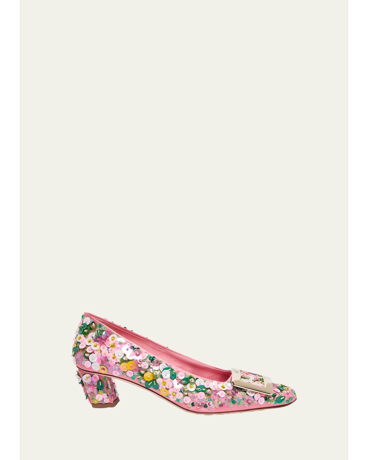 Belle Vivier Sequin Pumps