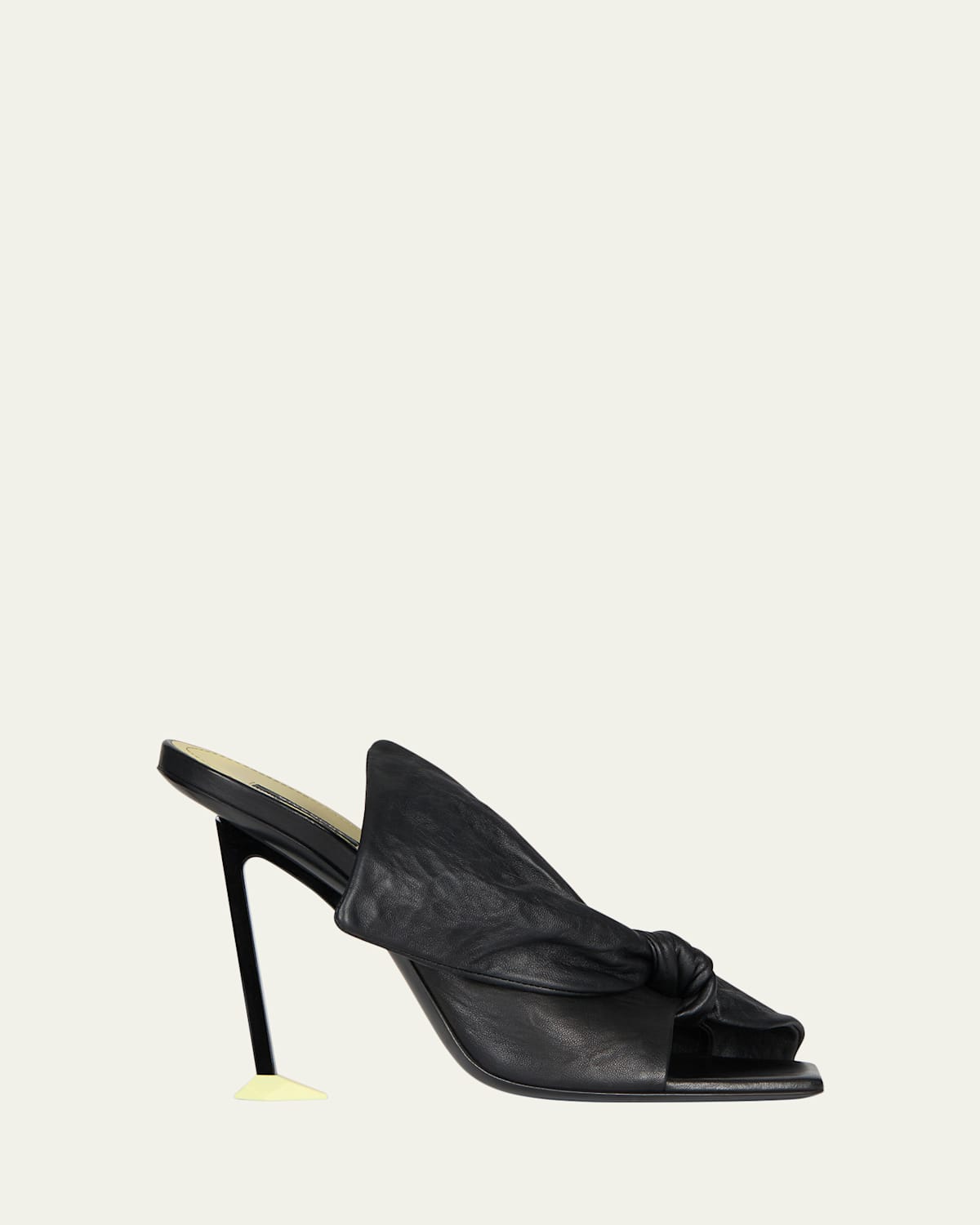 Givenchy 95mm Bow Leather Mule Sandals