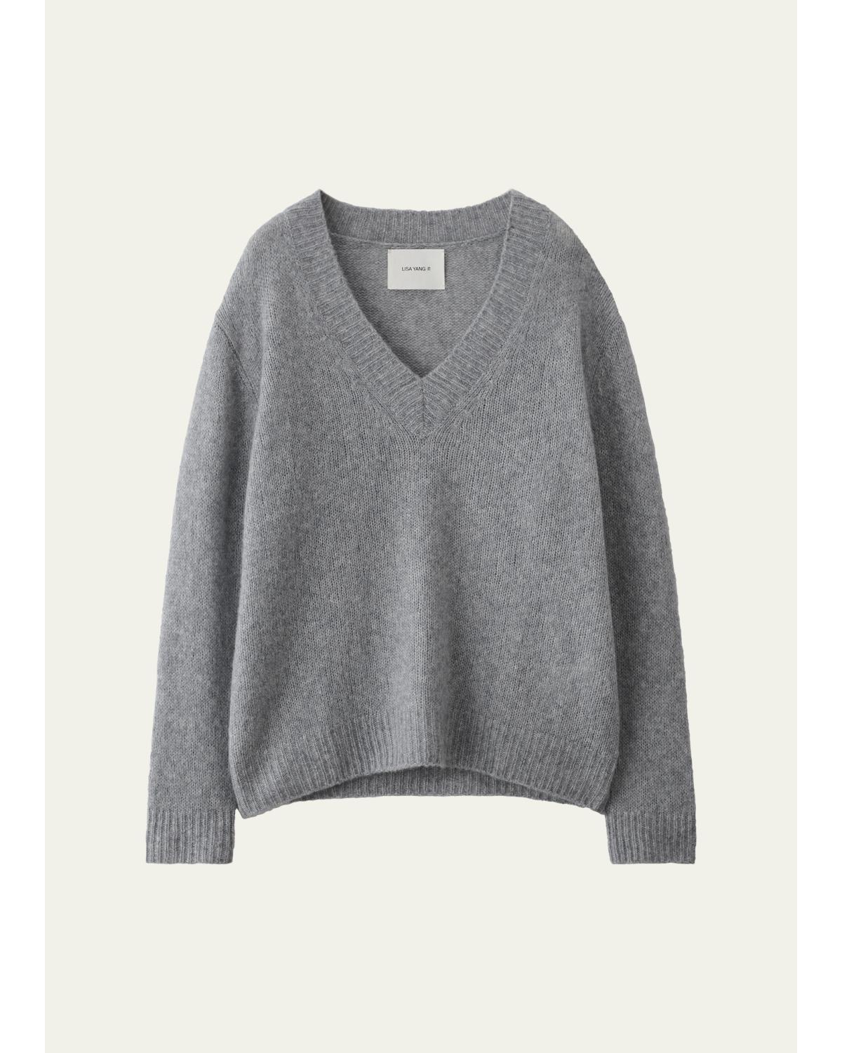 Leona V-Neck Cashmere Sweater