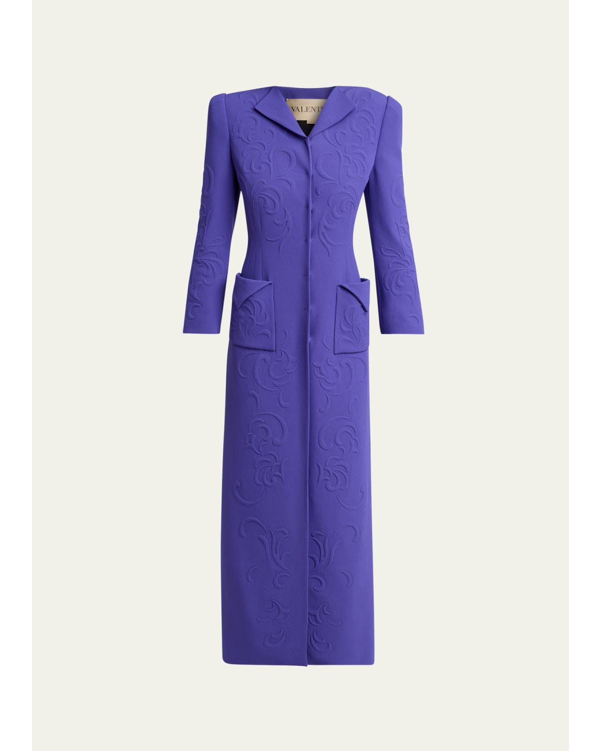 Cappotto Embossed Long Coat