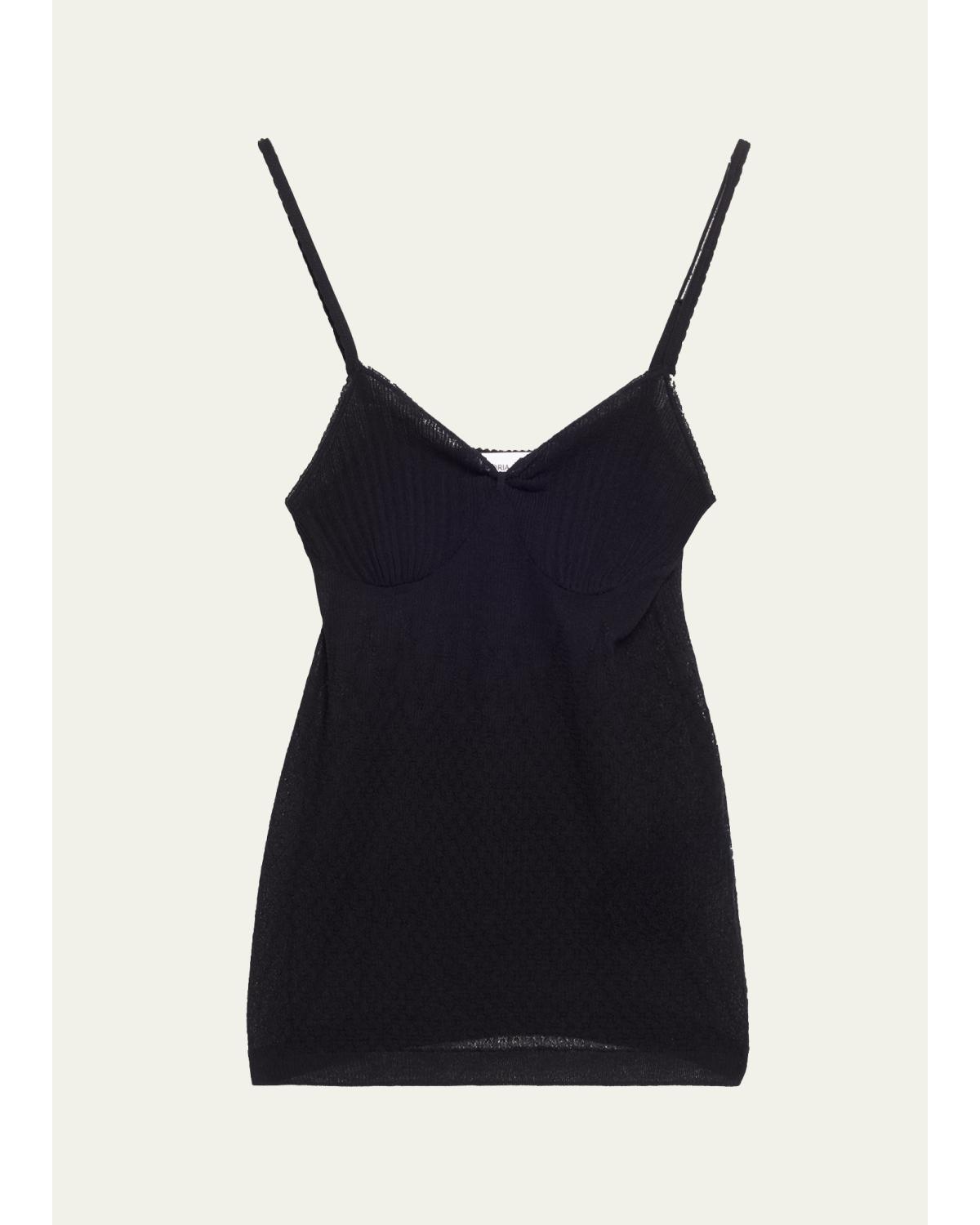 Sheer Rib Camisole Top