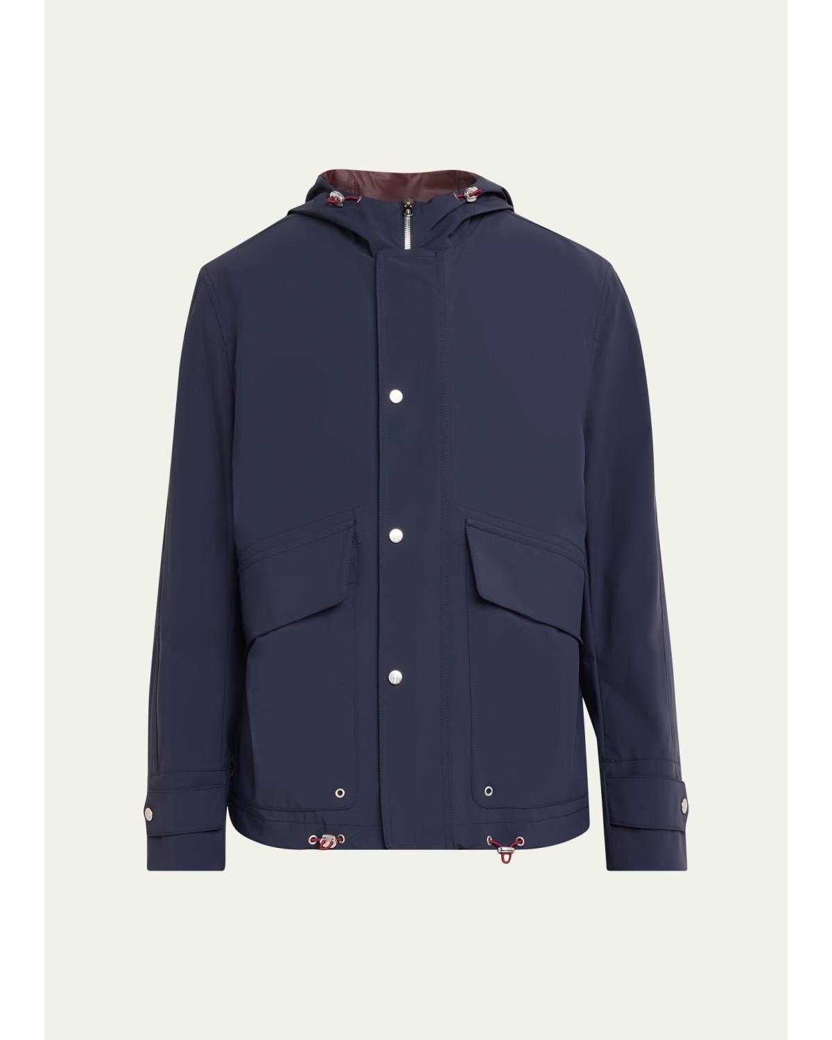 Men'S Hooded Water-Resistant Jacket