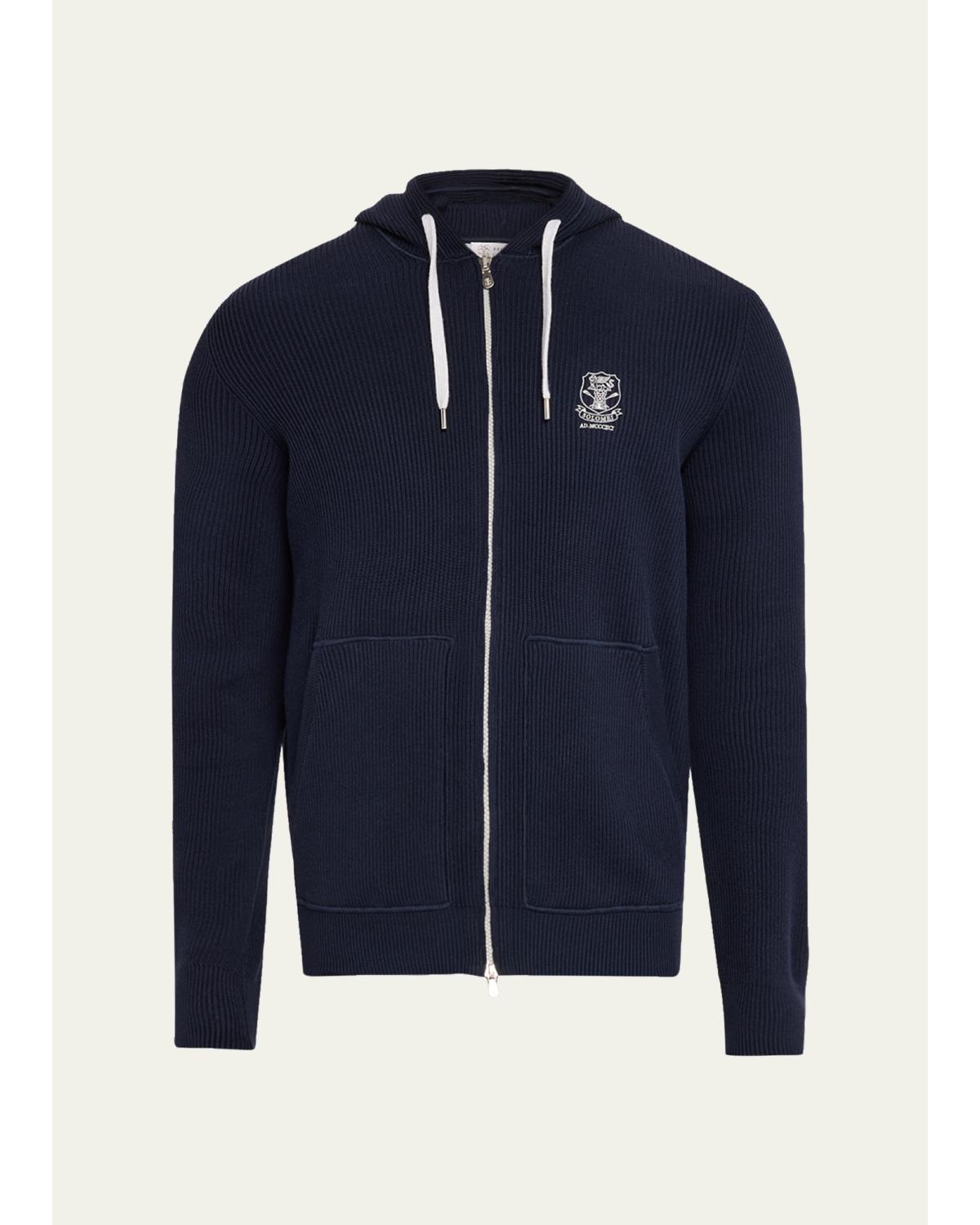 Men'S Logo Cotton Hoodie