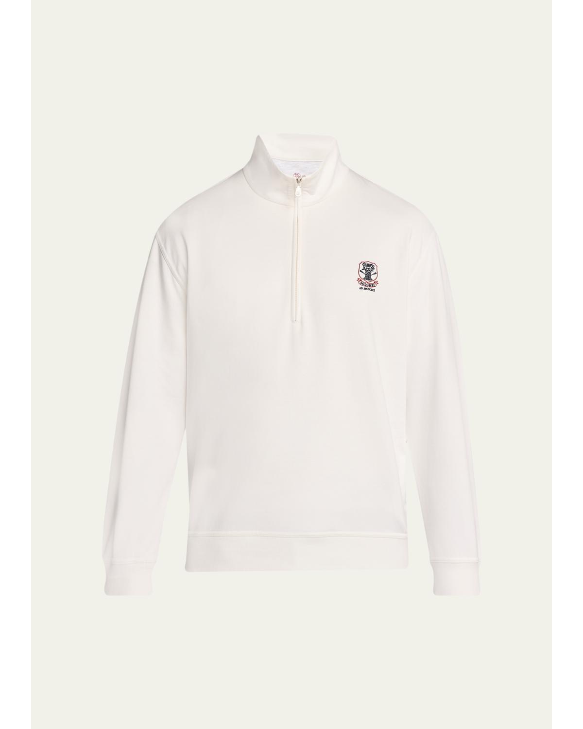 Men'S Cotton-Blend Quarter-Zip Sweatshirt