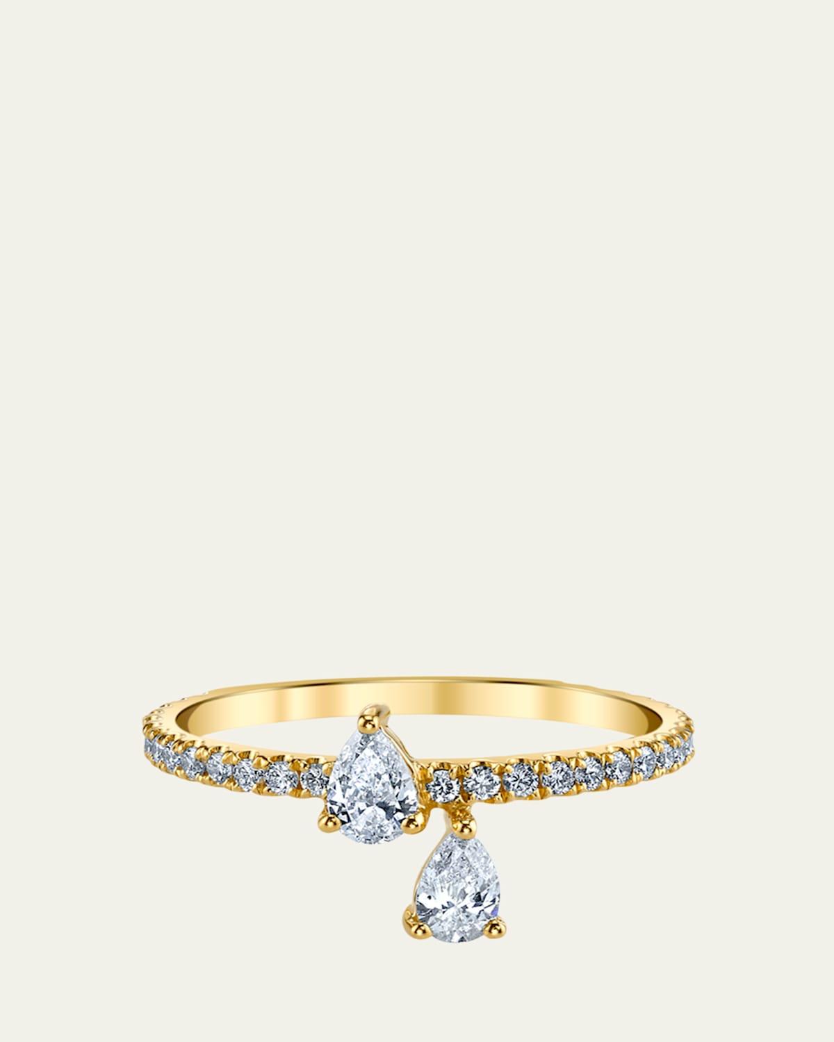Anita Ko 18K Yellow Gold Diamond Princess Eternity Ring